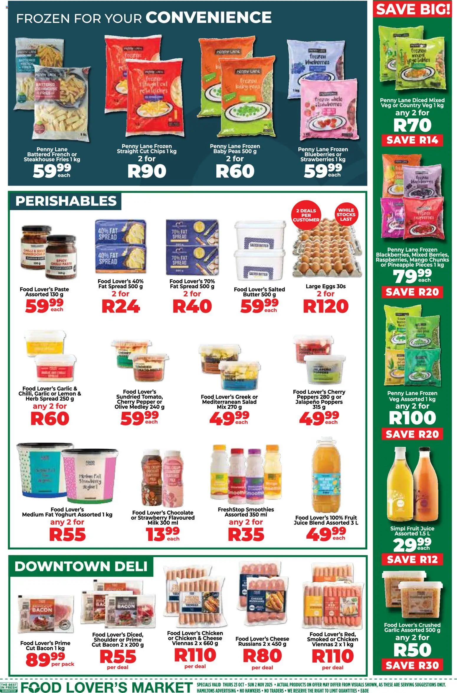 New Food Lover's Market catalogue – valid from 23.10.2025 | Page: 9 | Products: Butter, Pepper, Lemon, Garlic