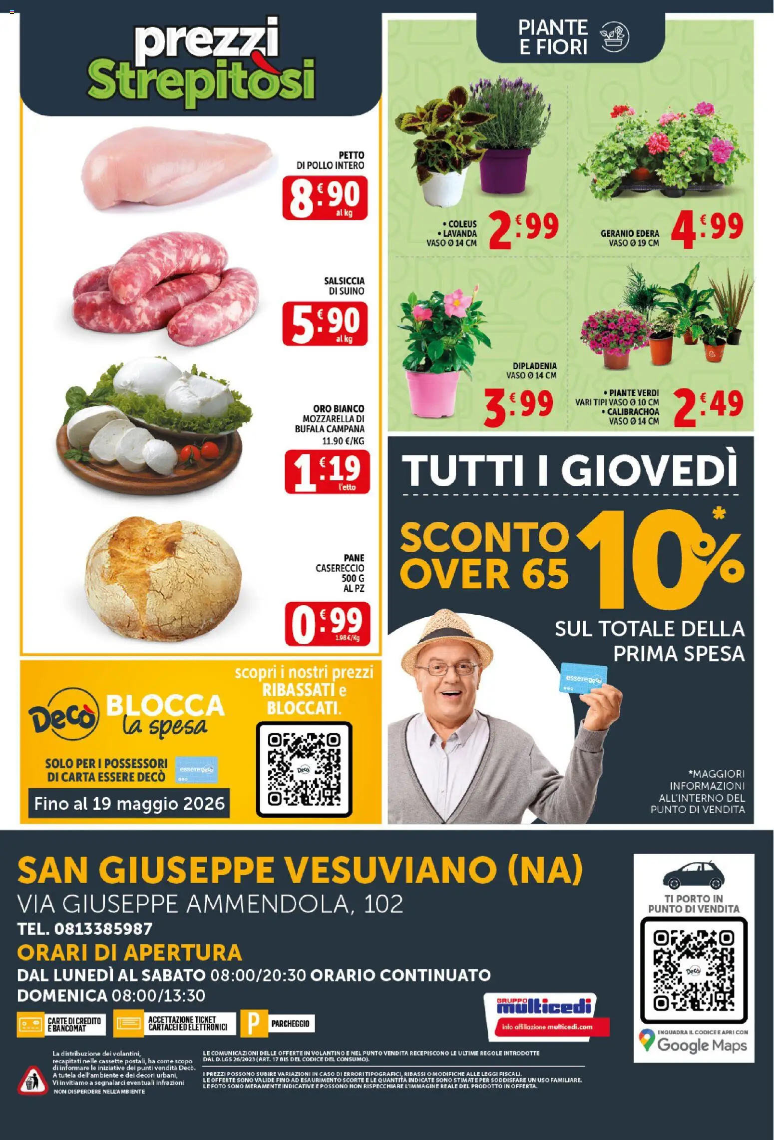 Volantino Decò del 21.04.2026 | Pagina: 20 | Prodotti: Pane, Pollo, Mozzarella, Lavanda