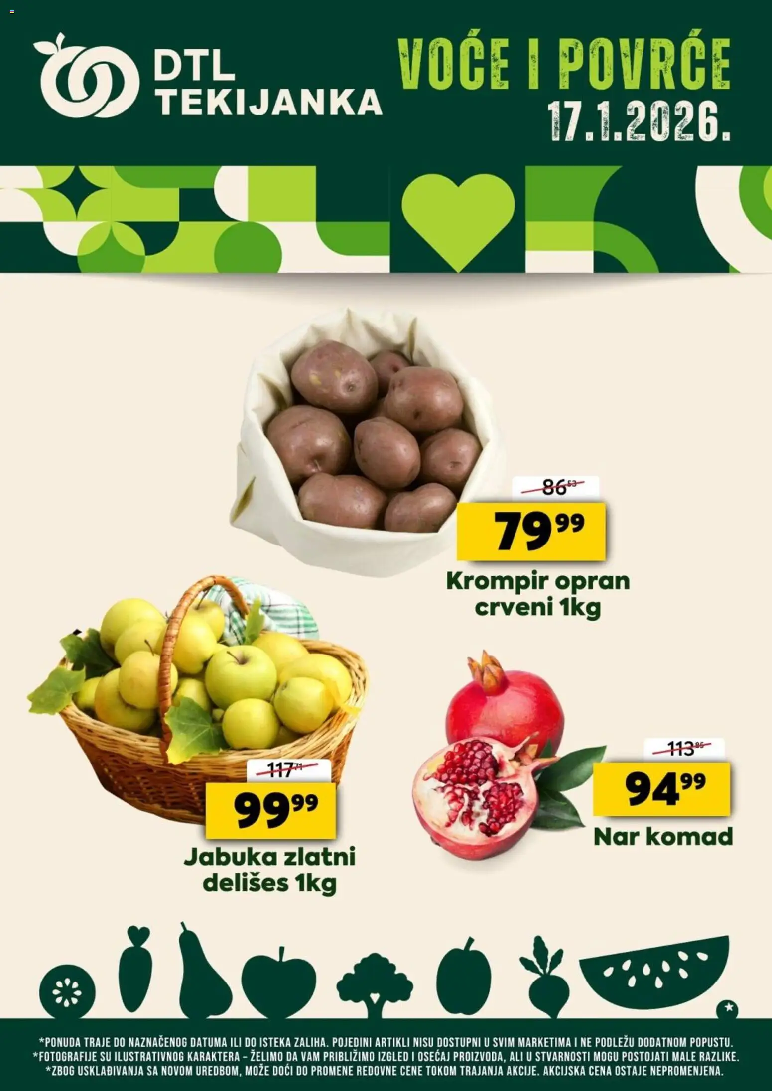 Tekijanka katalog - važi od 17.01.2026 | Strana: 1 | Proizvode: Krompir