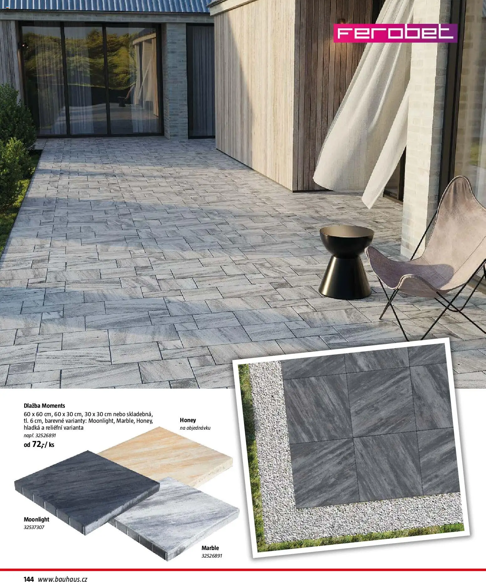 Bauhaus katalog Záhradní nábytek od 08.04.2026 | Strana: 144 | Produkty: Dlažba