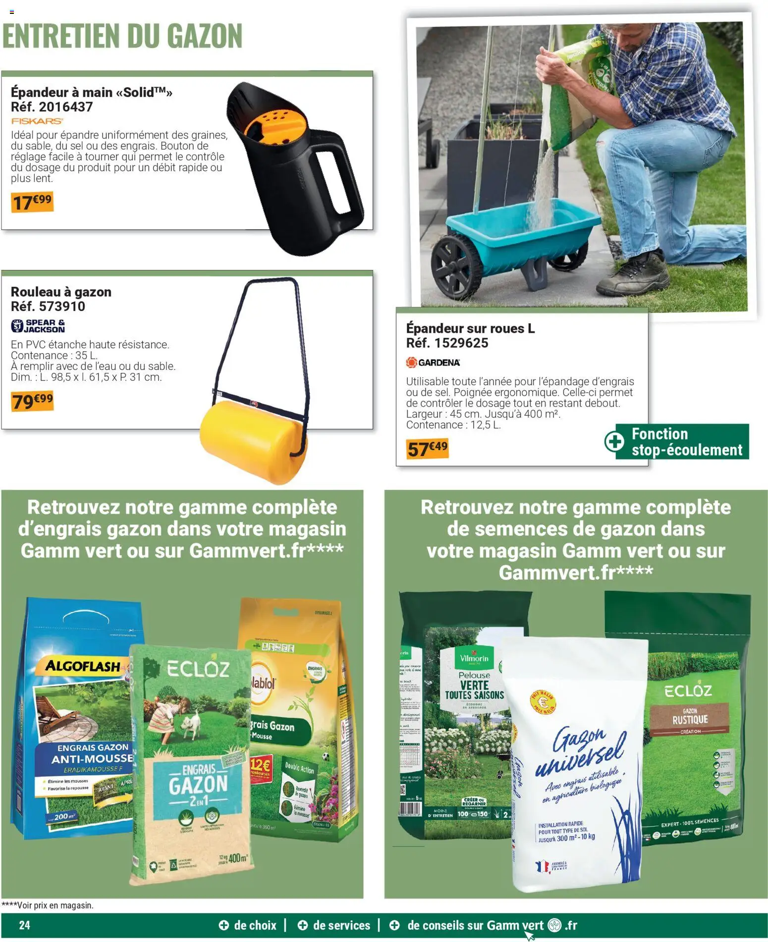 {H1} | Page: 24 | Produits: Mousse, Rouleau, Sel, Gazon