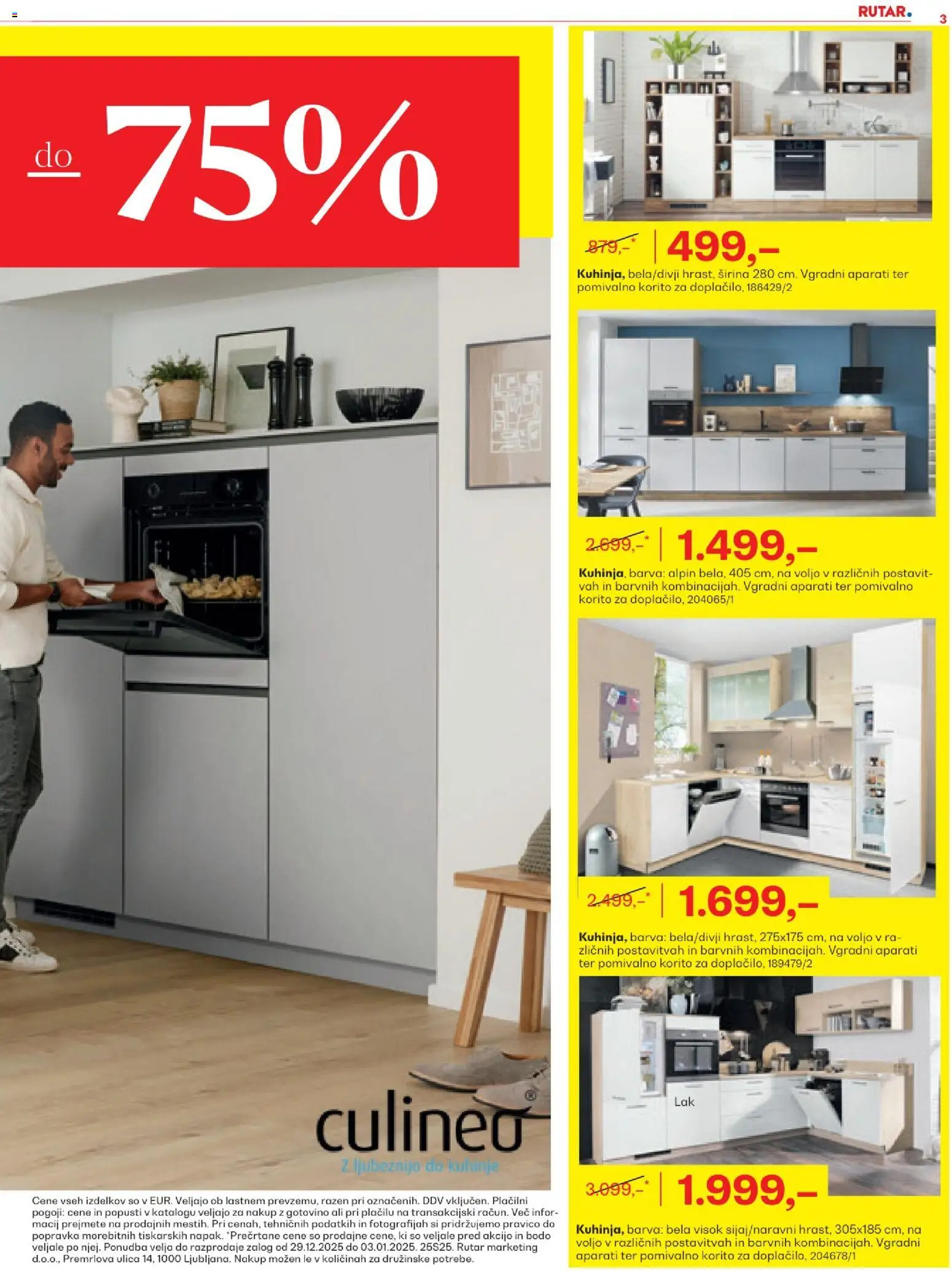 Novi Rutar katalog ponudbe – veljaven od 29.12.2025 | Stran: 3 | Izdelki: Pomivalno korito, Barva