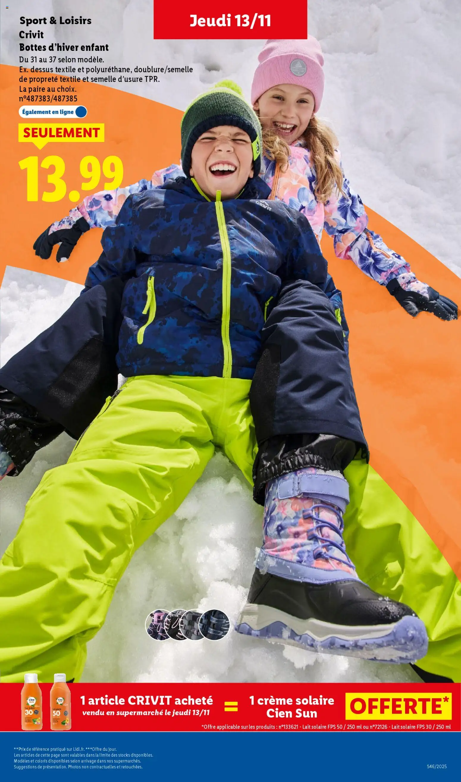 {H1} | Page: 29 | Produits: Crème solaire, Lait, Bottes, Crème