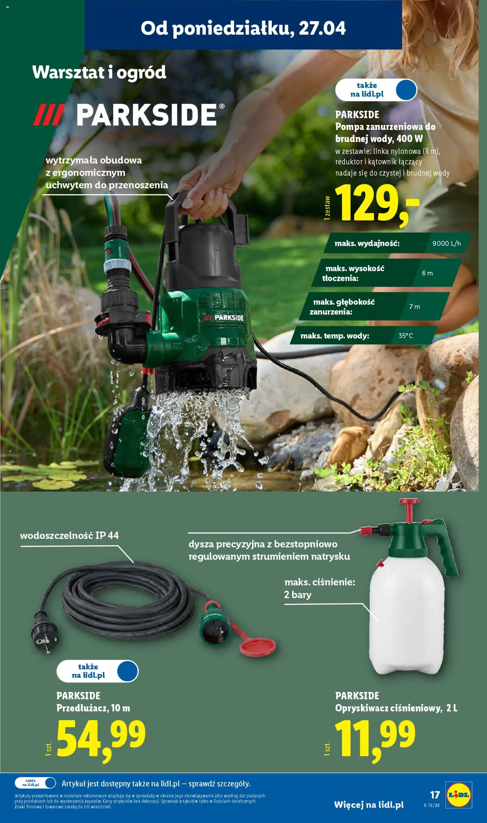 Lidl Polsko katalog od 27.04.2026 | Strana: 19 | Produkty: Parkside