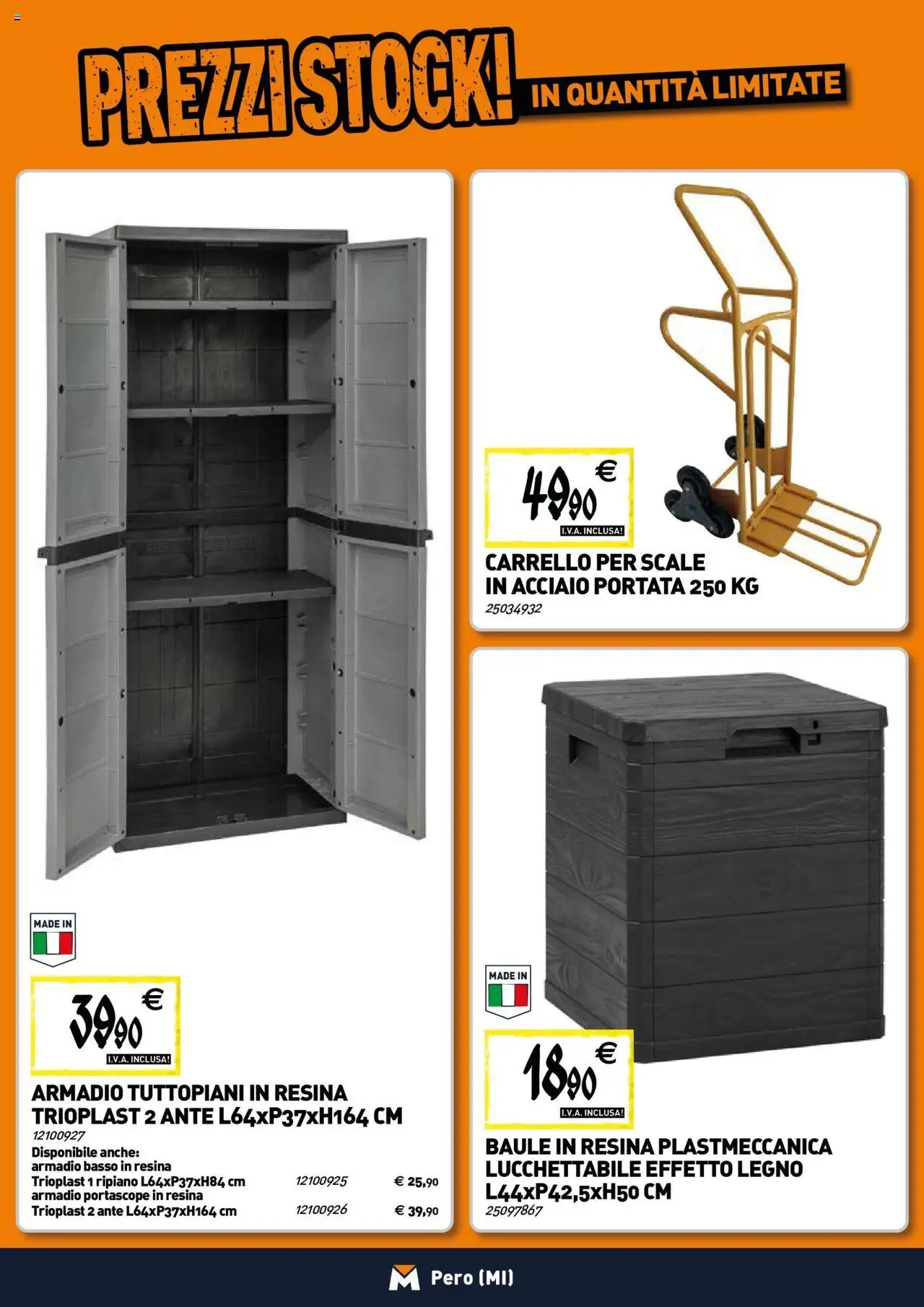Volantino TECNOMAT del 25.06.2025 | Pagina: 18 | Prodotti: Ripiano, Carrello, Baule, Armadio