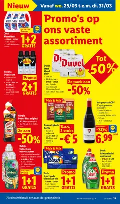 Douwe Egberts Koffie, dessert of moka royal, vanaf € 8,95 tot € 9,29 per stuk, 3 x 500 g - Voorbeeld van een folder van Lidl, geldig van 23.03.2026 | Pagina: 19