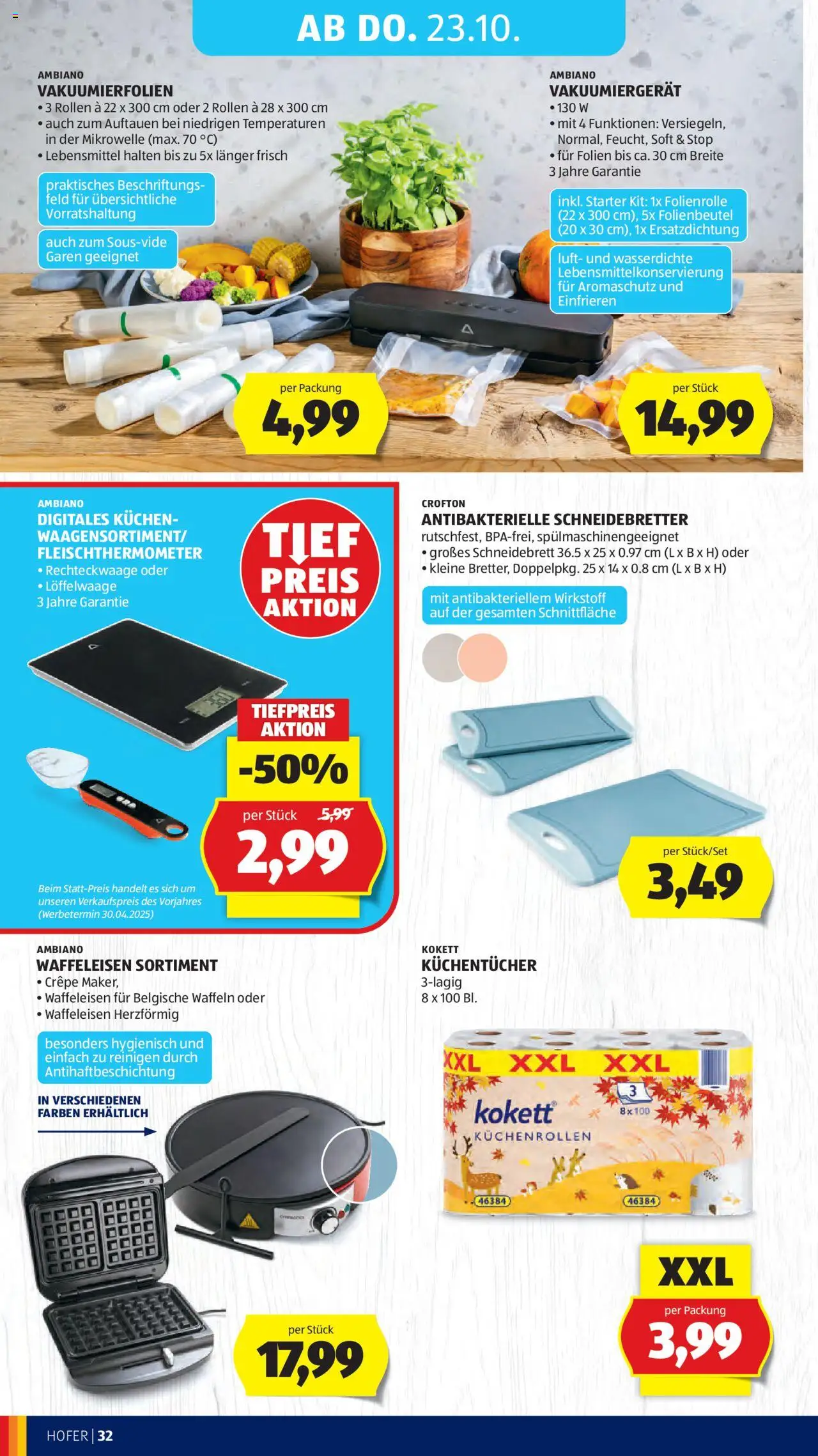 Hofer AT akciós ujság - amely érvényes a következő dátumtól: 17.10.2025 | Oldal: 36