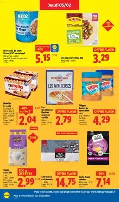 LIDL - Prévisualisation de Skippy beurre de cacahuète, 340 g (1 kg = 12,62 €) Au choix : creamy ou crunch valide à partir de 05.02.2026 | Page: 18