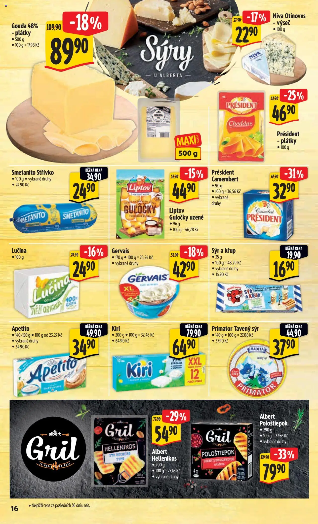 Albert leták - Hypermarket od 28.05.2025 | Strana: 24 | Produkty: Gouda, Lučina, Sýry, Gervais