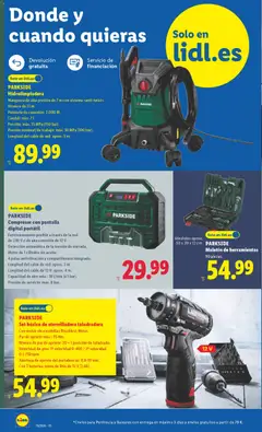 Vista previa Lidl folleto de bazar válido desde el 06.04.2026 | Página: 2 | Productos: Hidrolimpiadora, Manguera, Cable