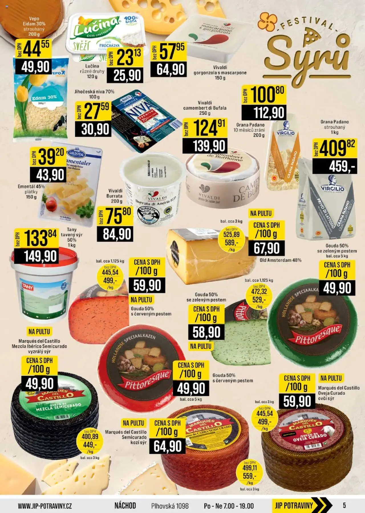 Jip leták - Cash & Carry od 17.09.2025 | Strana: 5 | Produkty: Tavený sýr, Gouda, Sýr, Mascarpone