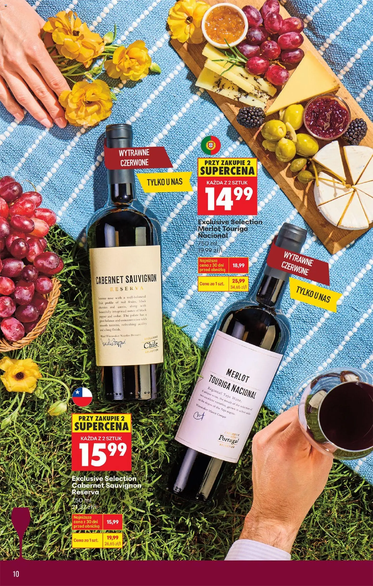 Biedronka Polsko leták - Czas na toast od 07.04.2026 | Strana: 10 | Produkty: Merlot, Cabernet Sauvignon