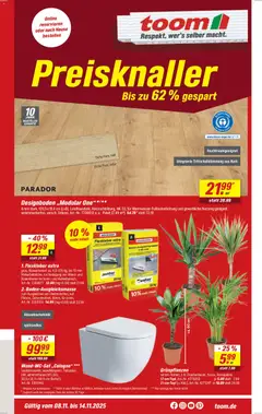 Toom Baumarkt Prospekt 	 ab 08.11.2025 gültig
