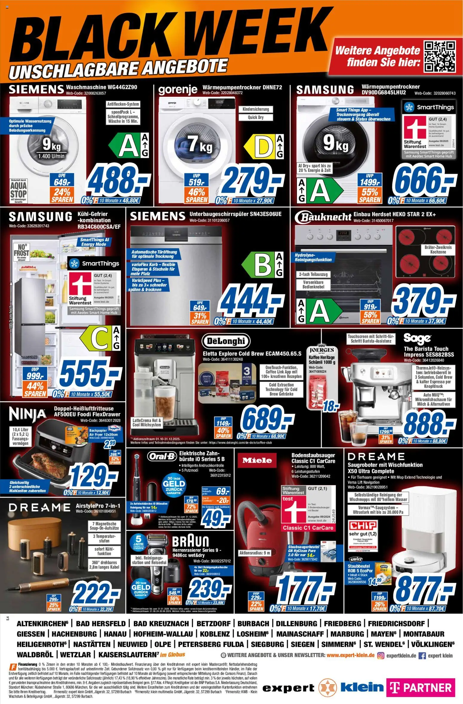 Expert - Black Friday – gültig ab 27.11.2025 | Seite: 4 | Produkte: Gorenje, Milch, Bad, Waschmaschine