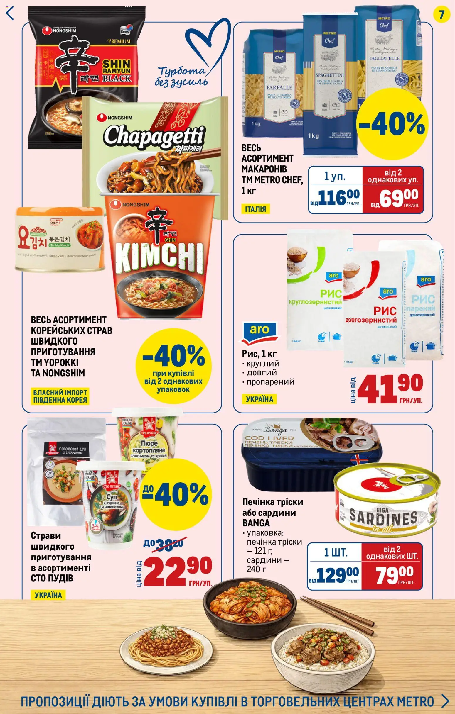 Metro Kаталог - дійснийкції з 12.02.2026 | Сторінка: 7 | Товари: Пюре, Сардини