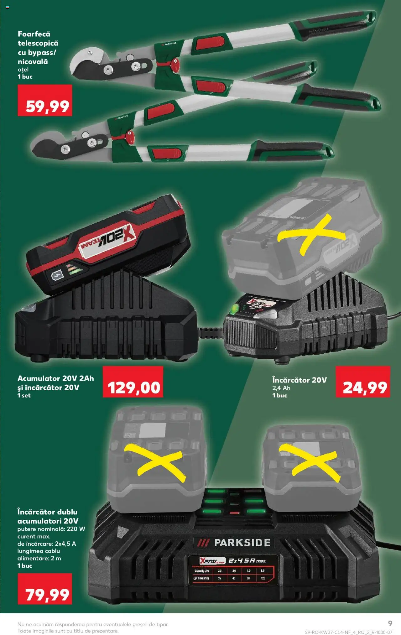 Noul catalog Kaufland – valabil de la 10.09.2025 | Pagină: 9 | Produse: Încărcător, Cablu