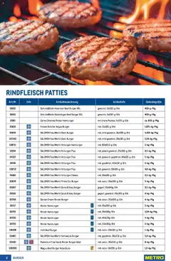 Metro  Burger Spezial gültig ab 10.09.2025 | Seite: 2 | Produkte: Rindfleisch