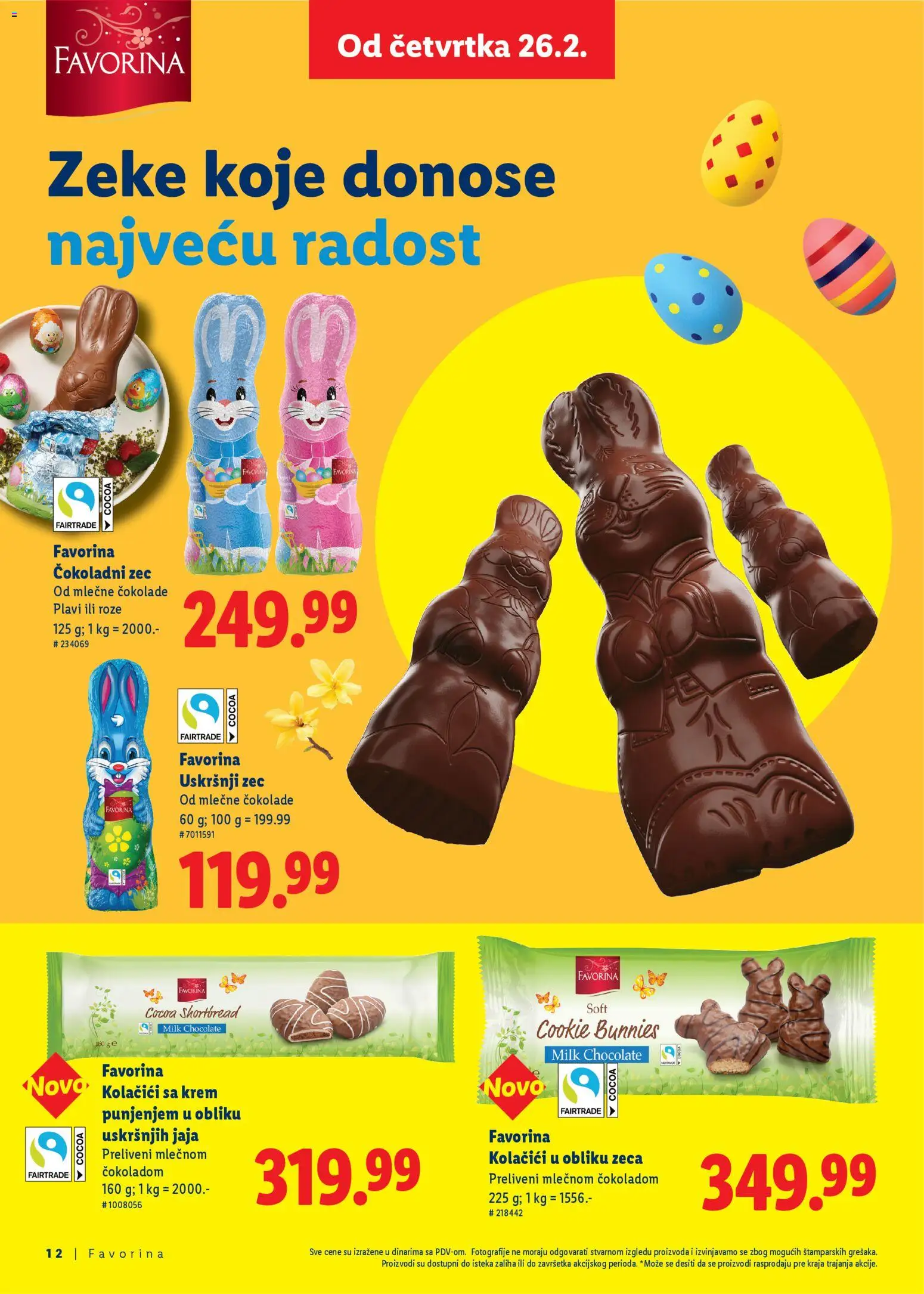 Lidl katalog - važi od 26.02.2026 | Strana: 12 | Proizvode: Kolačići, Jaja