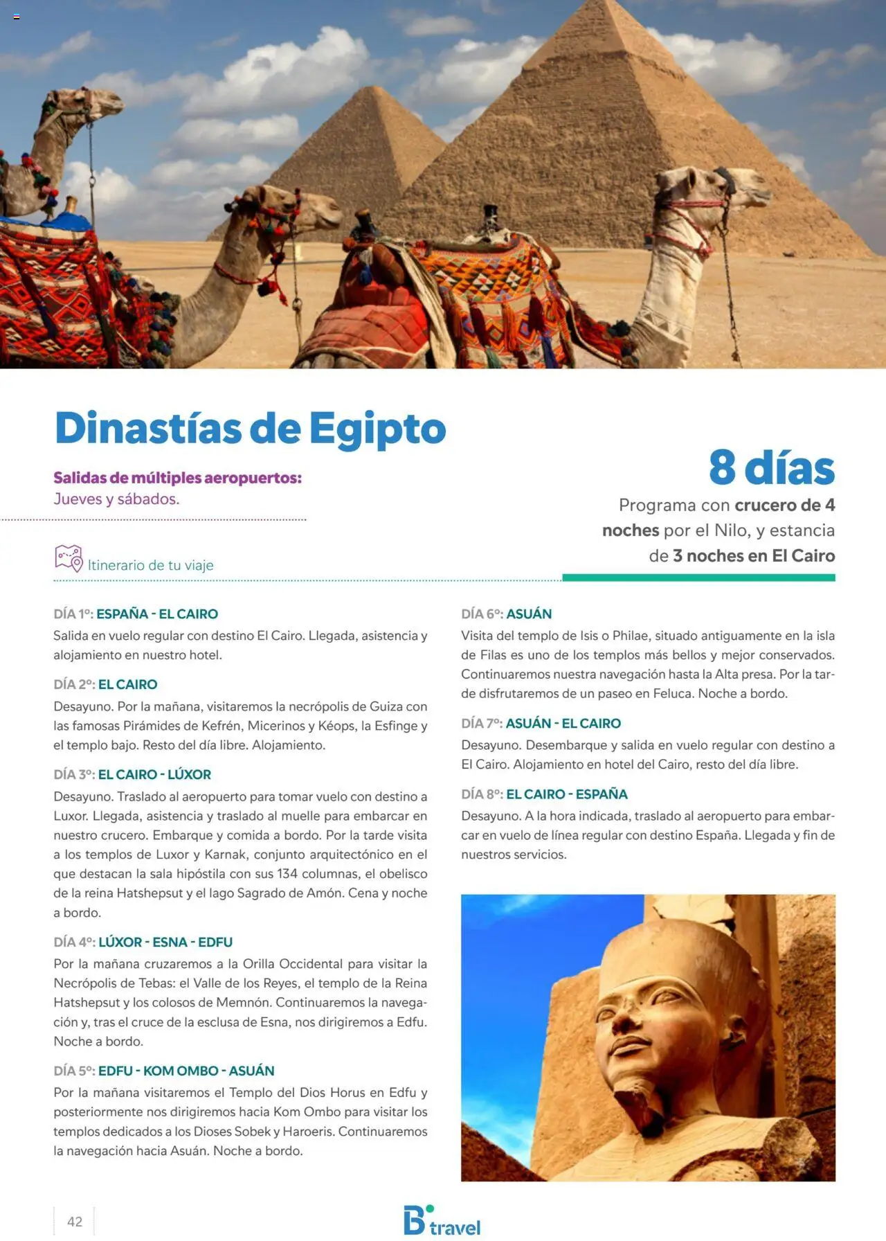 B the travel brand Egipto │ válido desde el 15.04.2024 | Página: 42 | Productos: Navegación
