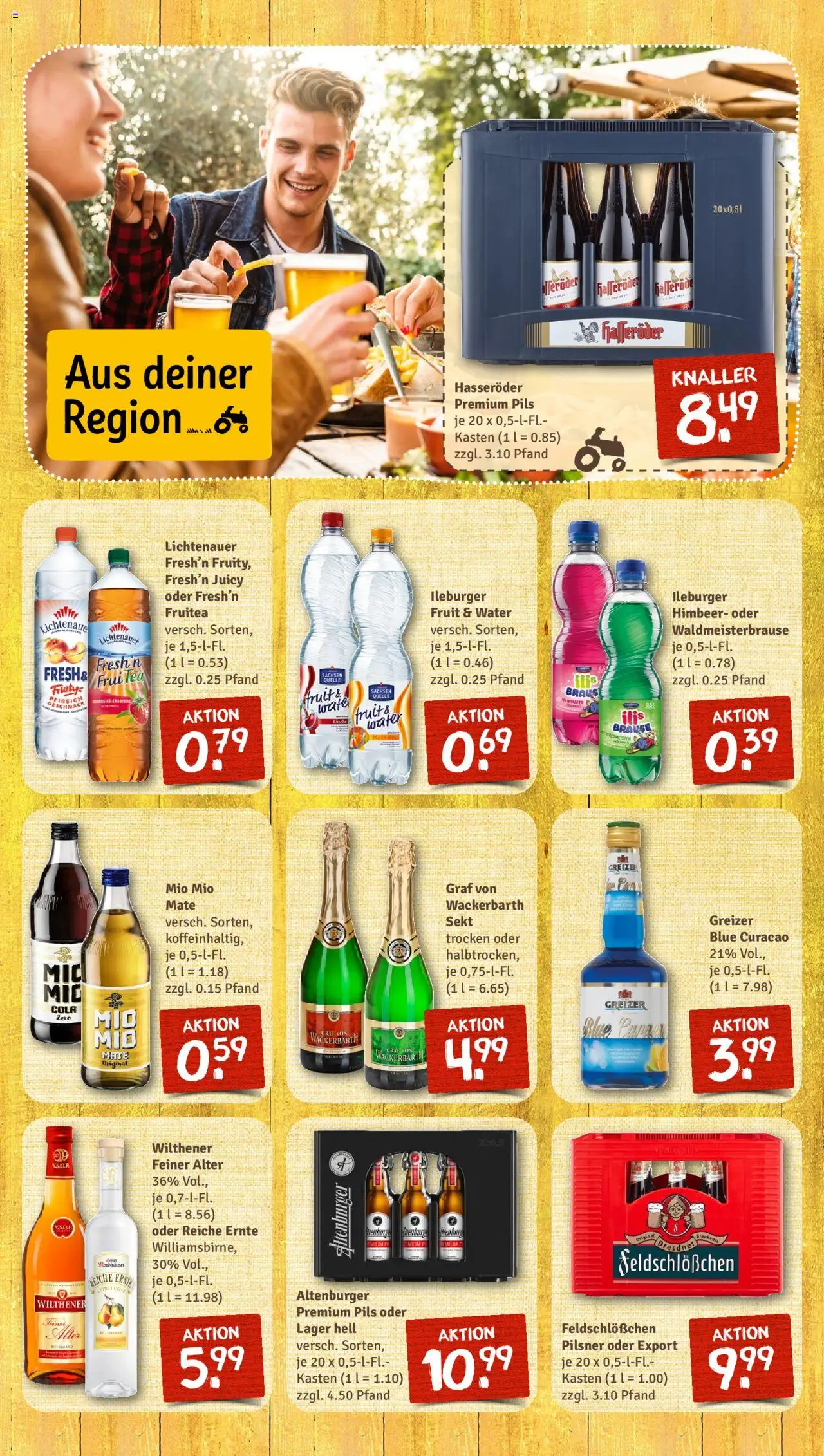 Nahkauf Prospekt - gültig ab dem 11.08.2025 | Seite: 11 | Produkte: Cola, Sekt, Pfirsich, Hasseröder