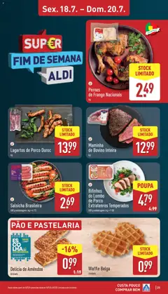 Aldi folheto │ válido de 14.07.2025 | Página: 25 | Produtos: Frango, Salsicha, Lombo, Pão