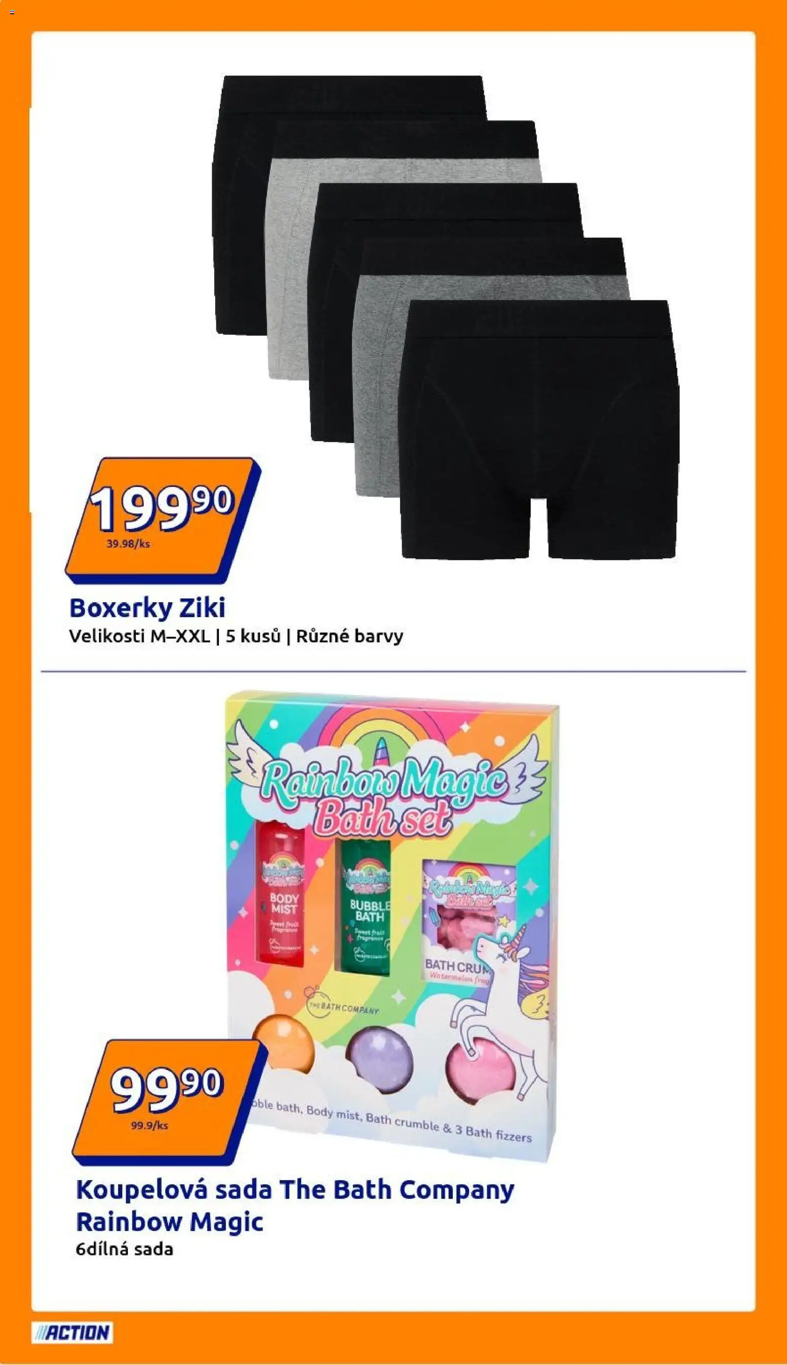 Action leták od 10.12.2025 | Strana: 10 | Produkty: Boxerky, Body, Barvy
