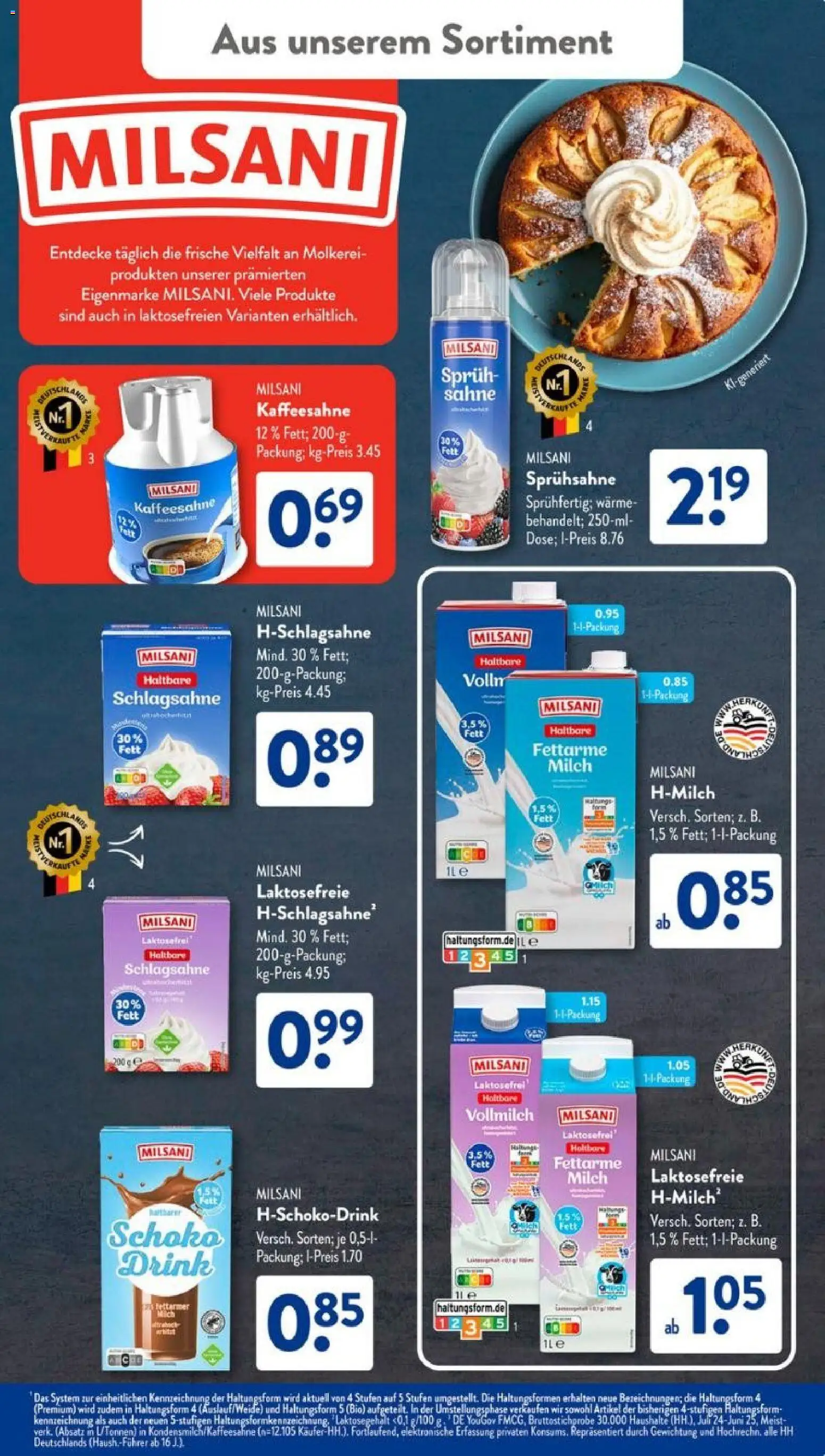 Aldi Süd Prospekt 	 – gültig ab 26.01.2026 | Seite: 19 | Produkte: Schlagsahne, Milch, Sahne