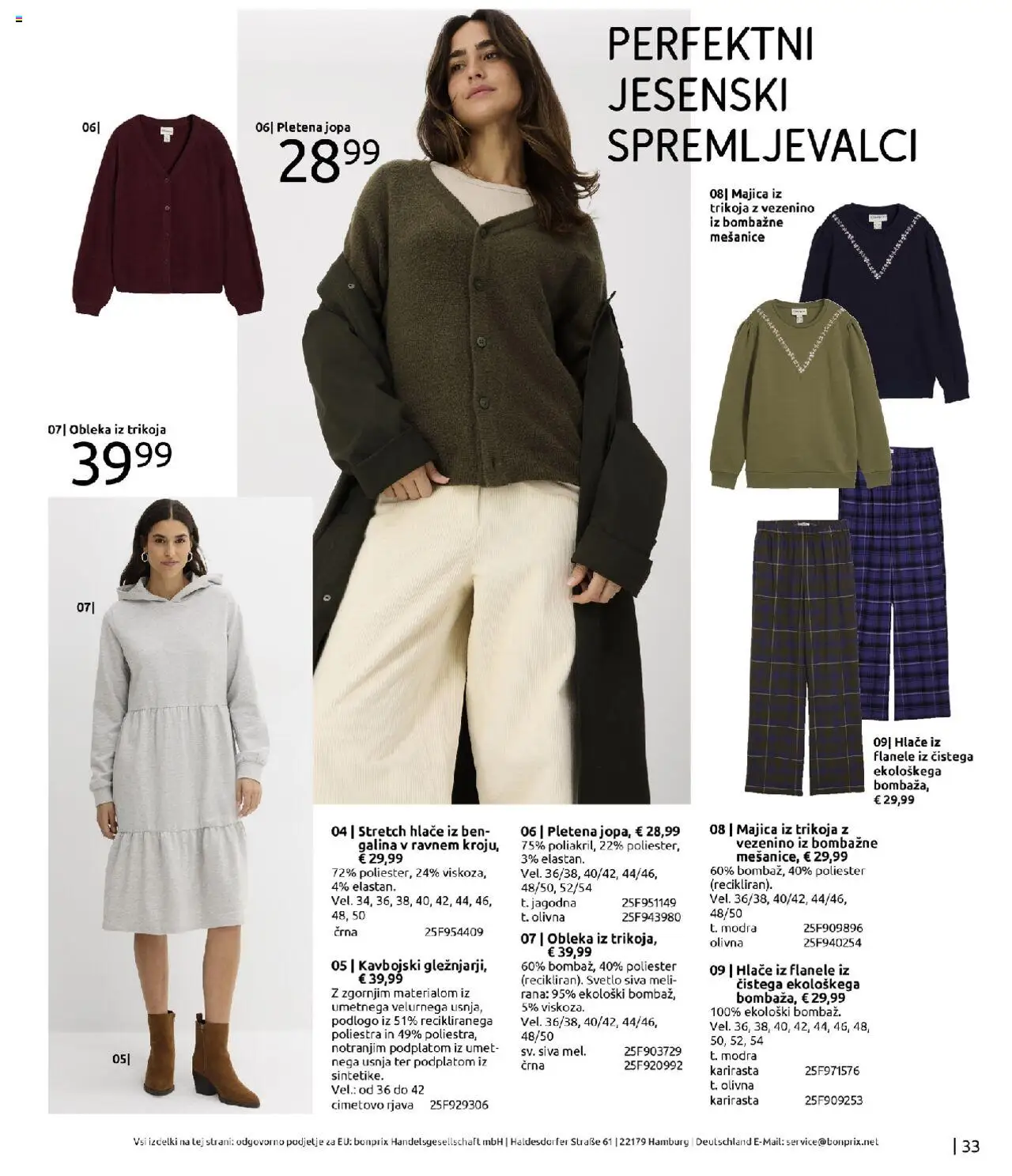 Bonprix katalog │ velja od 01.09.2025 | Stran: 33 | Izdelki: Majica, Hlace, Obleka