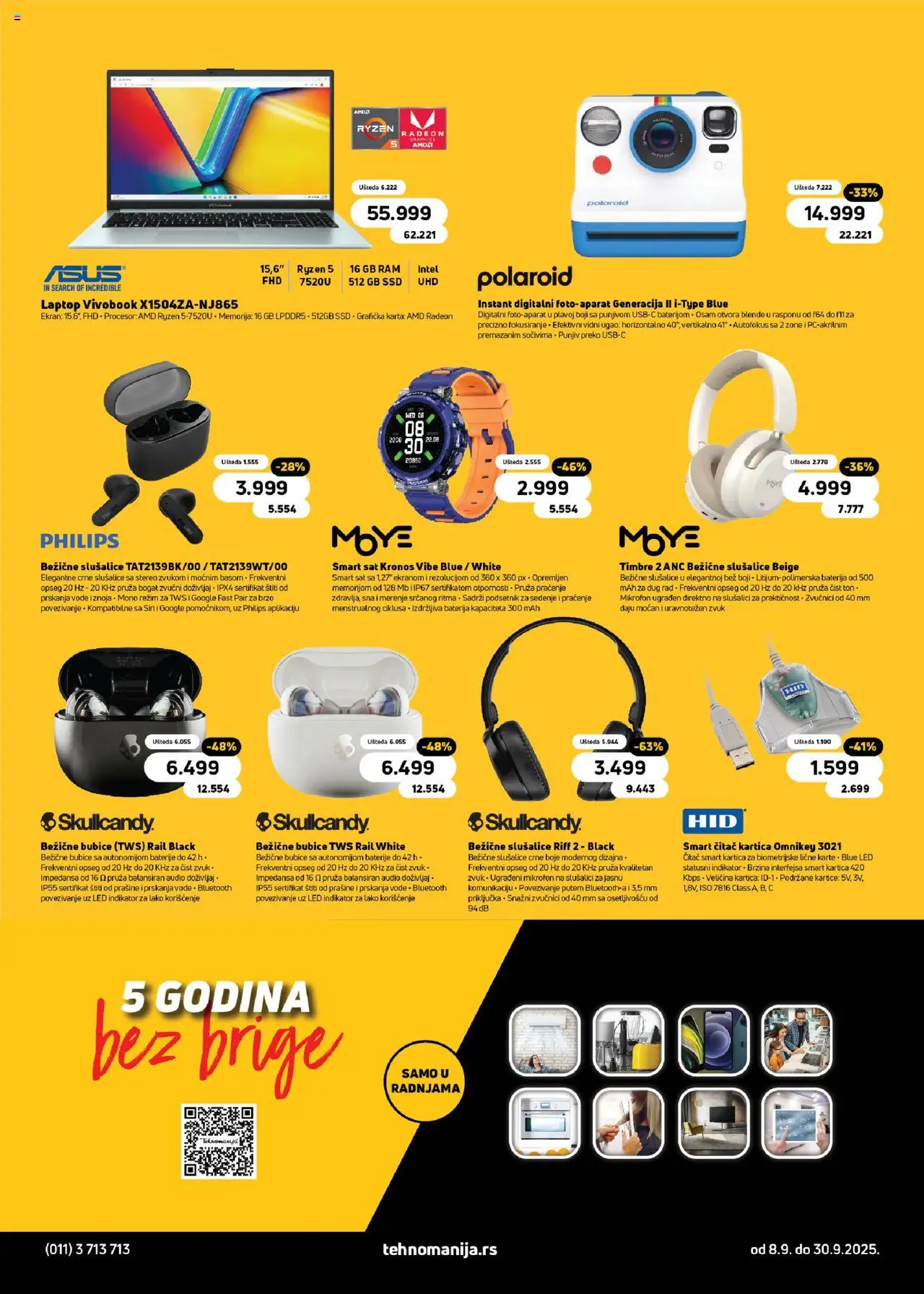 Tehnomanija katalog - važi od 08.09.2025 | Strana: 13 | Proizvode: Audio, Baterija, Slušalice, Laptop