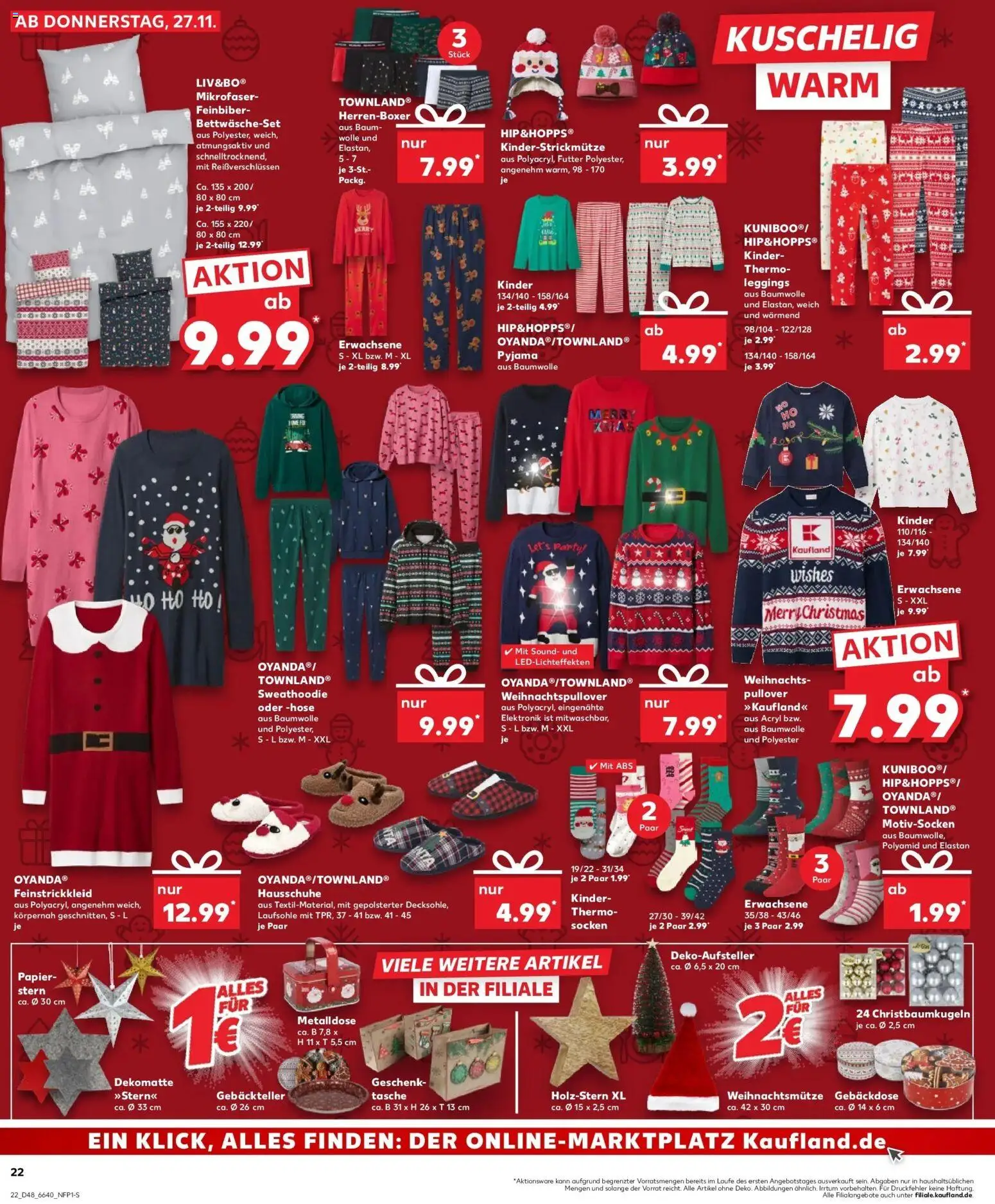 Kaufland prospekt Herrenberg	 – gültig ab 27.11.2025 | Seite: 22 | Produkte: Box, Hose, Leggings, Boxer