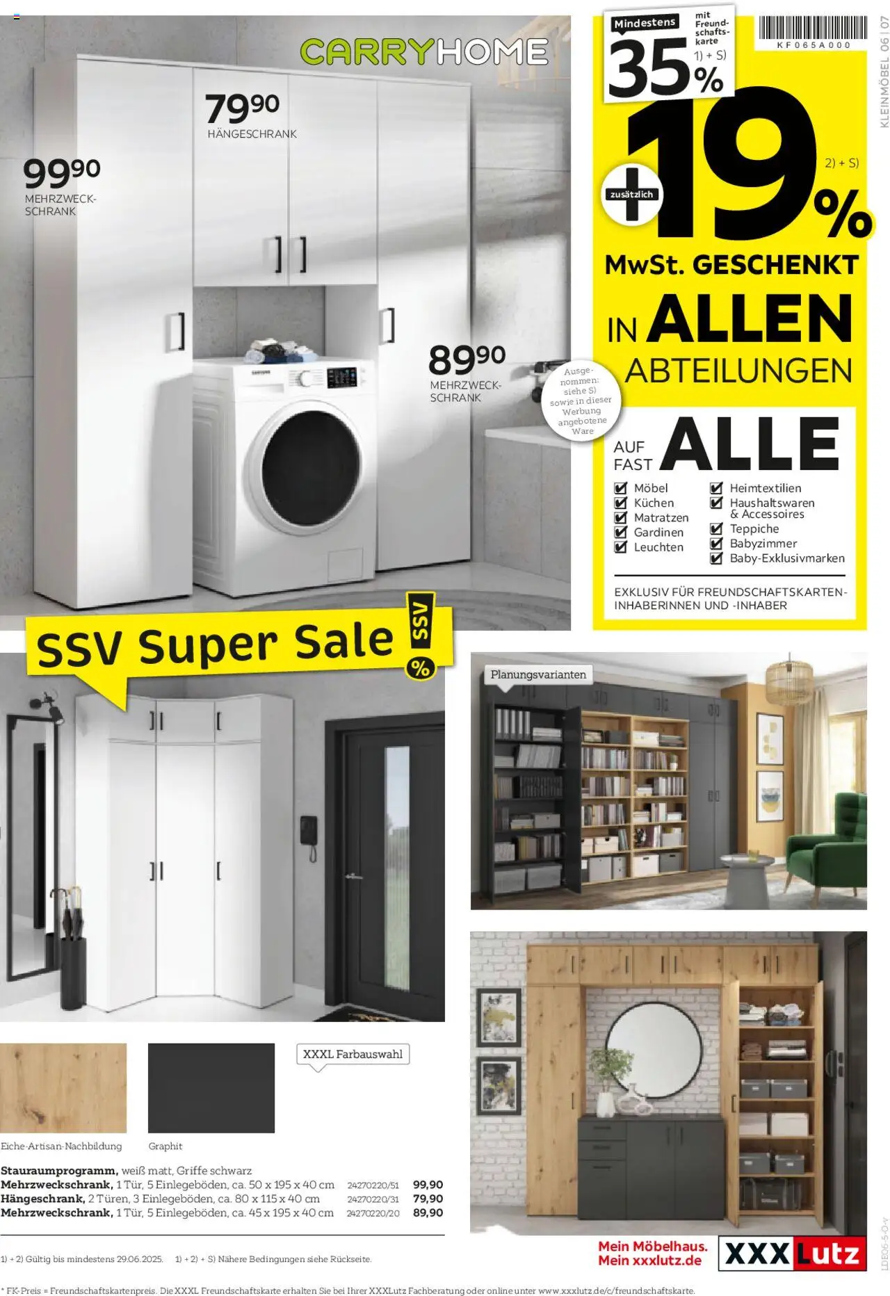 XXXL Lutz XORA Aufbewahrung, Stauraum & Dekoration - gültig ab dem 15.06.2025 | Seite: 7 | Produkte: Schrank, Hängeschrank, Kuchen
