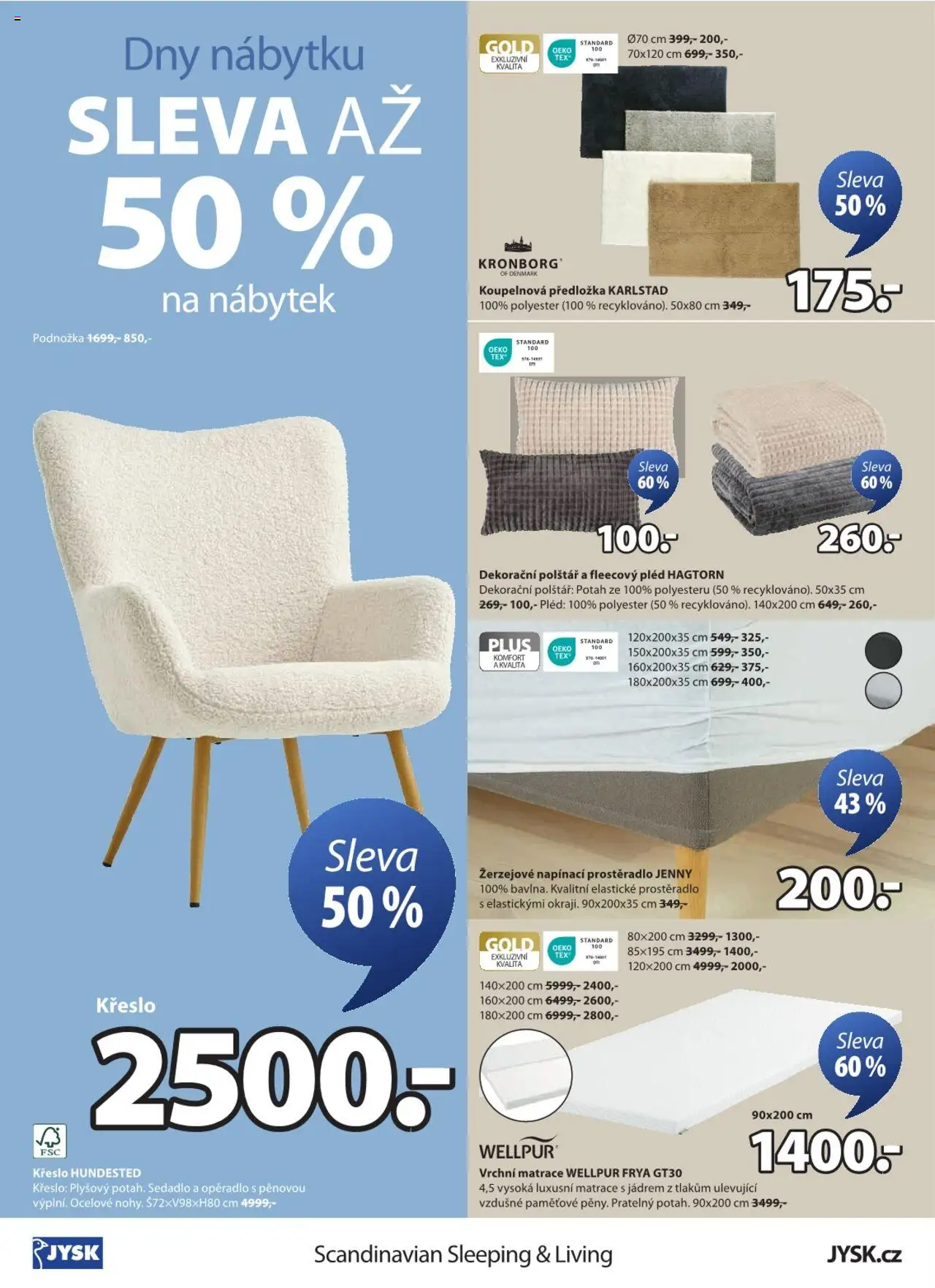 JYSK leták od 17.09.2025 | Strana: 24 | Produkty: Nábytek, Matrace, Polštář, Prostěradlo