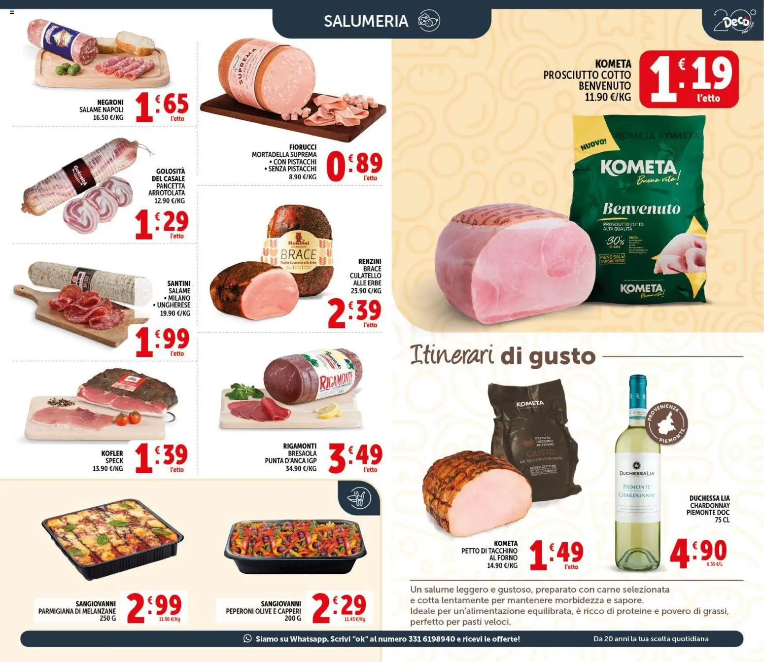 Volantino Decò del 09.04.2026 | Pagina: 5 | Prodotti: Speck, Bresaola, Prosciutto, Pistacchi