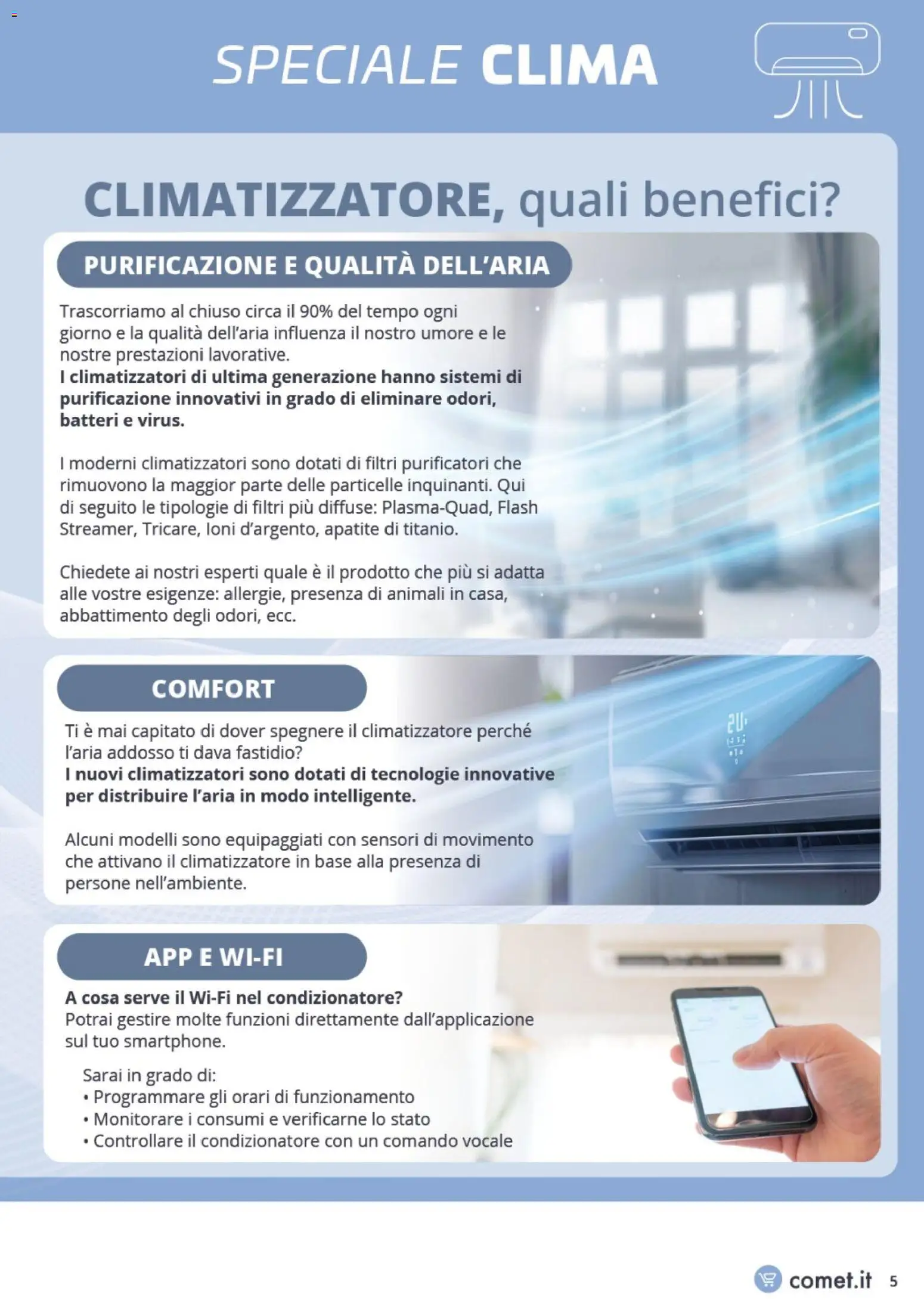 Volantino Comet del 20.03.2026 | Pagina: 5 | Prodotti: Climatizzatore, Monitorare, Condizionatore