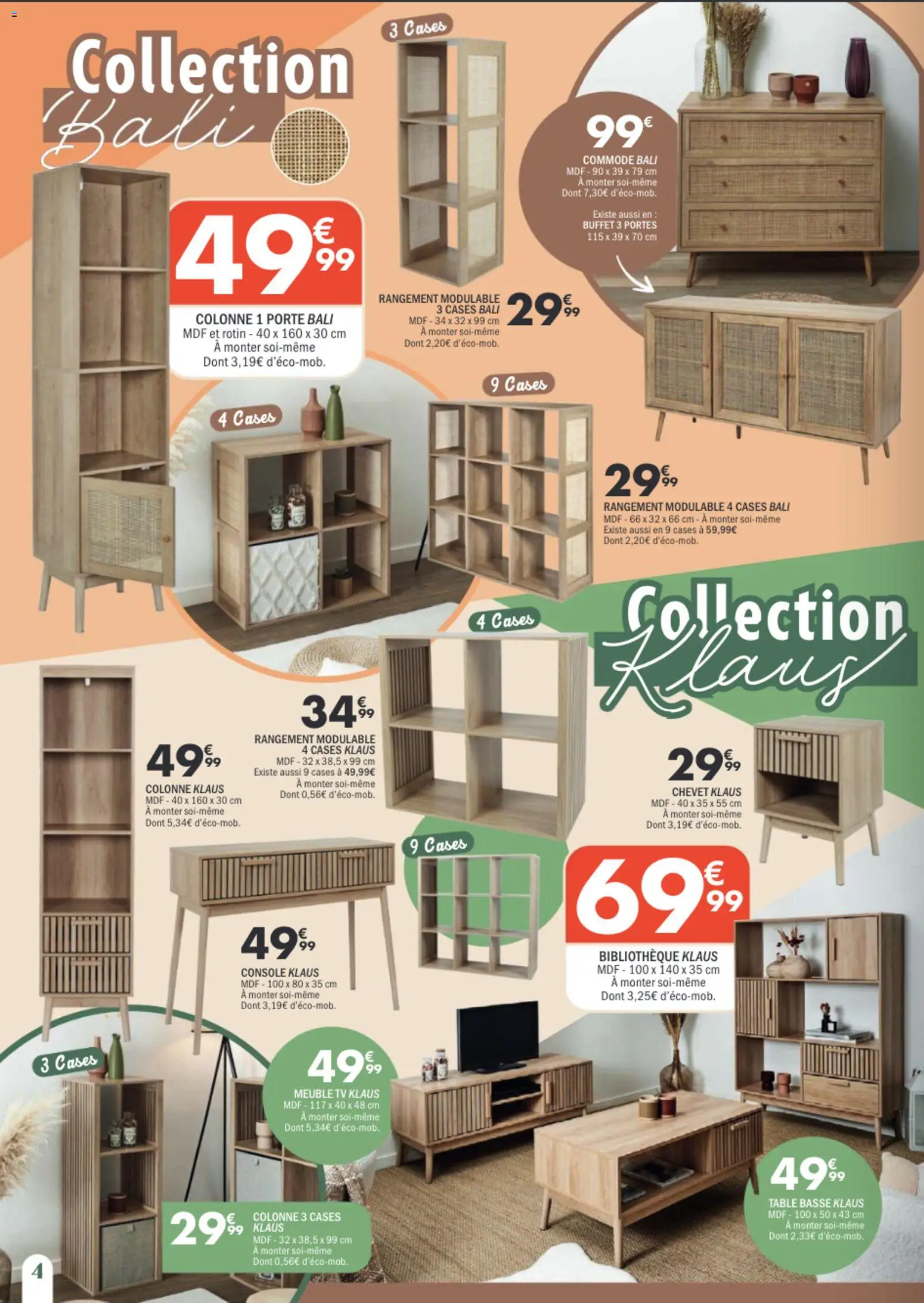 {H1} | Page: 4 | Produits: Porte, Commode, Table basse, Table