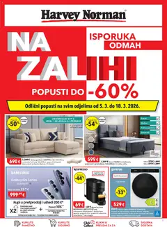 Katalog Harvey Norman - Pregled kataloga iz trgovine Harvey Norman, vrijedi od 05.03.2026
