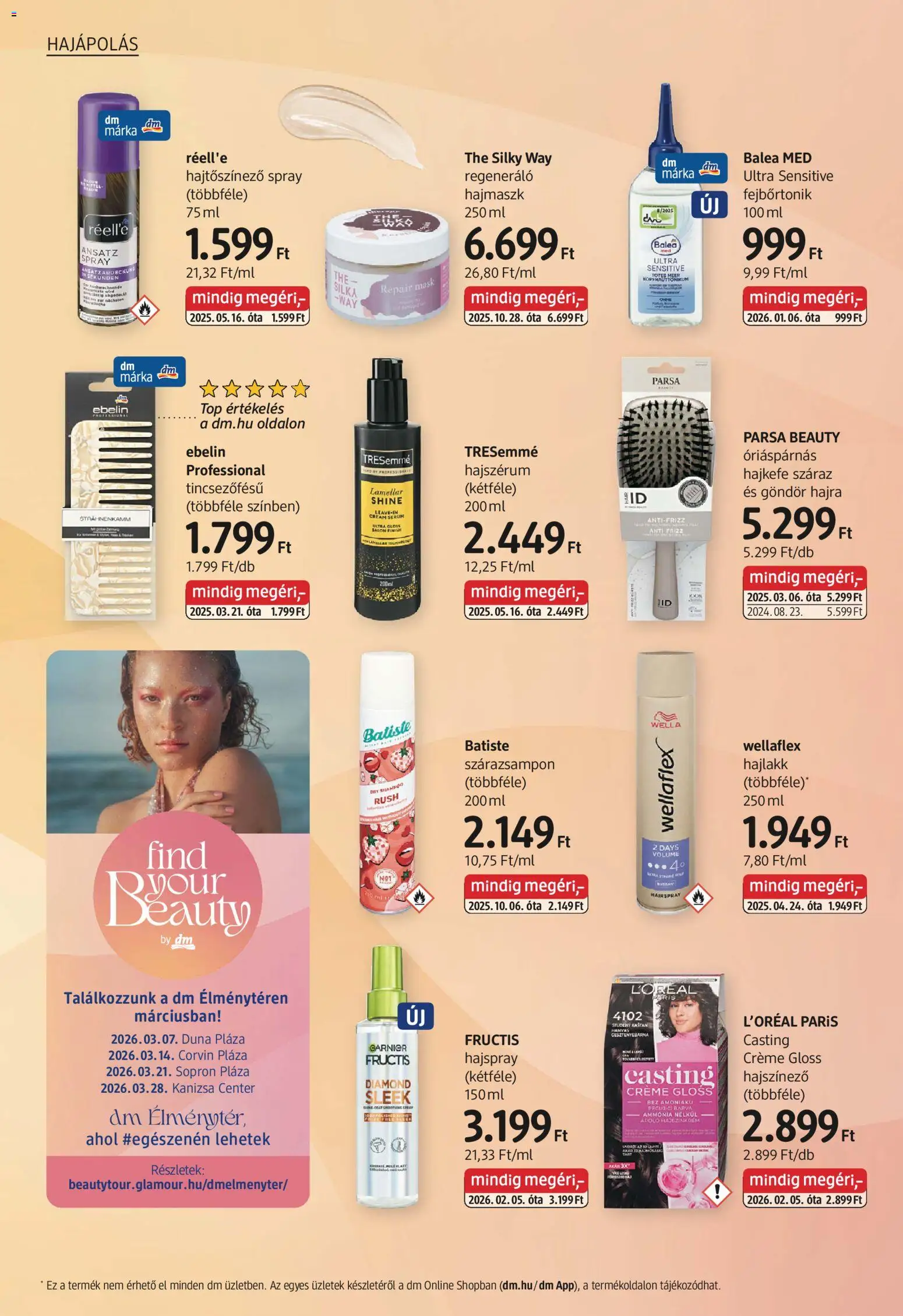 DM Drogerie Markt akciós ujság - amely érvényes a következő dátumtól: 05.03.2026 | Oldal: 8 | Termékek: Tonic, Hajszínező, Hajmaszk, Hajlakk