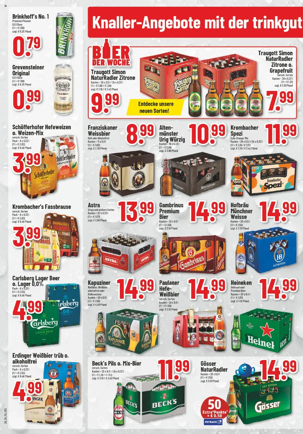 Trinkgut Prospekt - gültig ab dem 14.07.2025 | Seite: 2 | Produkte: Heineken, Grapefruit, Zitrone, Paulaner