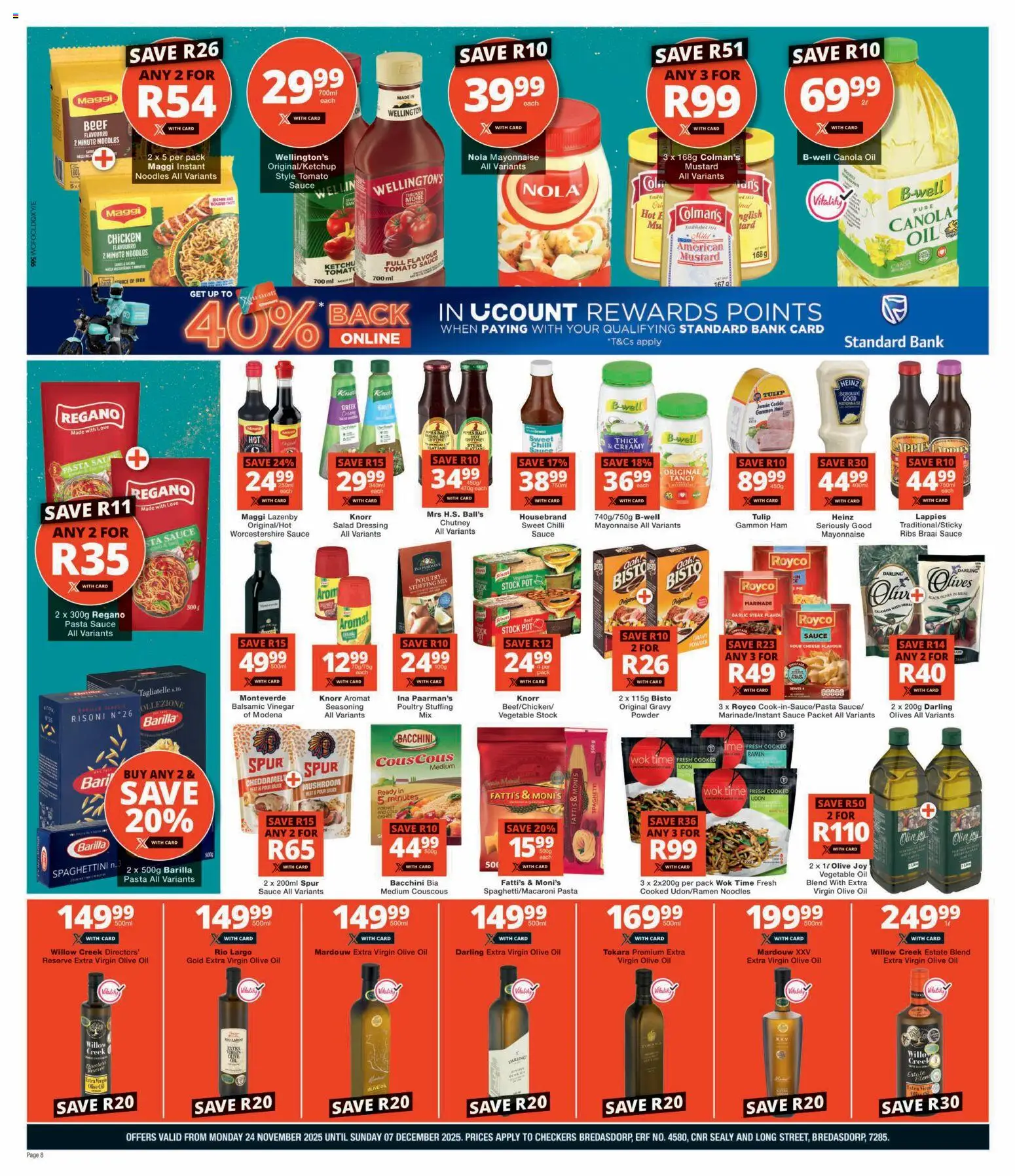 New Checkers catalogue – valid from 24.11.2025 | Page: 8 | Products: Steak, Ribs, Powder, Marinade