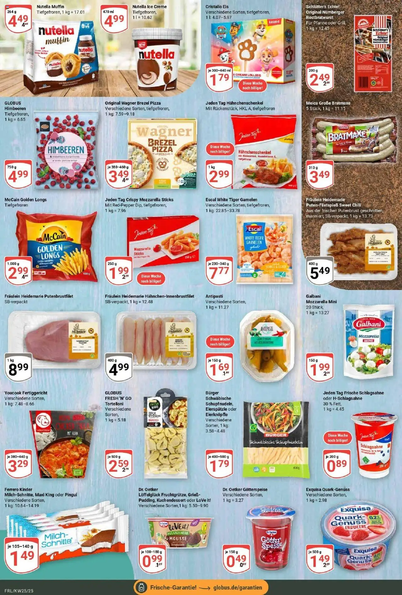 Globus prospekt Freilassing	 - gültig ab dem 15.06.2025 | Seite: 10 | Produkte: Himbeeren, Garnelen, Exquisa, Pizza