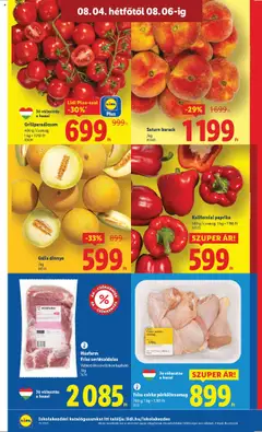 Lidl akciós ujság - amely érvényes a következő dátumtól: 31.07.2025 | Oldal: 38 | Termékek: Dinnye, Kaliforniai paprika