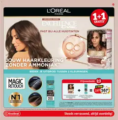 L'Oréal Paris Excellence Nudes 5U Universeel Lichtbruin Permanente haarverf, Universeel Lichtbruin Permanente haarverf - Voorbeeld van een folder van Kruidvat, geldig van 26.01.2026 | Pagina: 21 | Producten: Kan, Crème