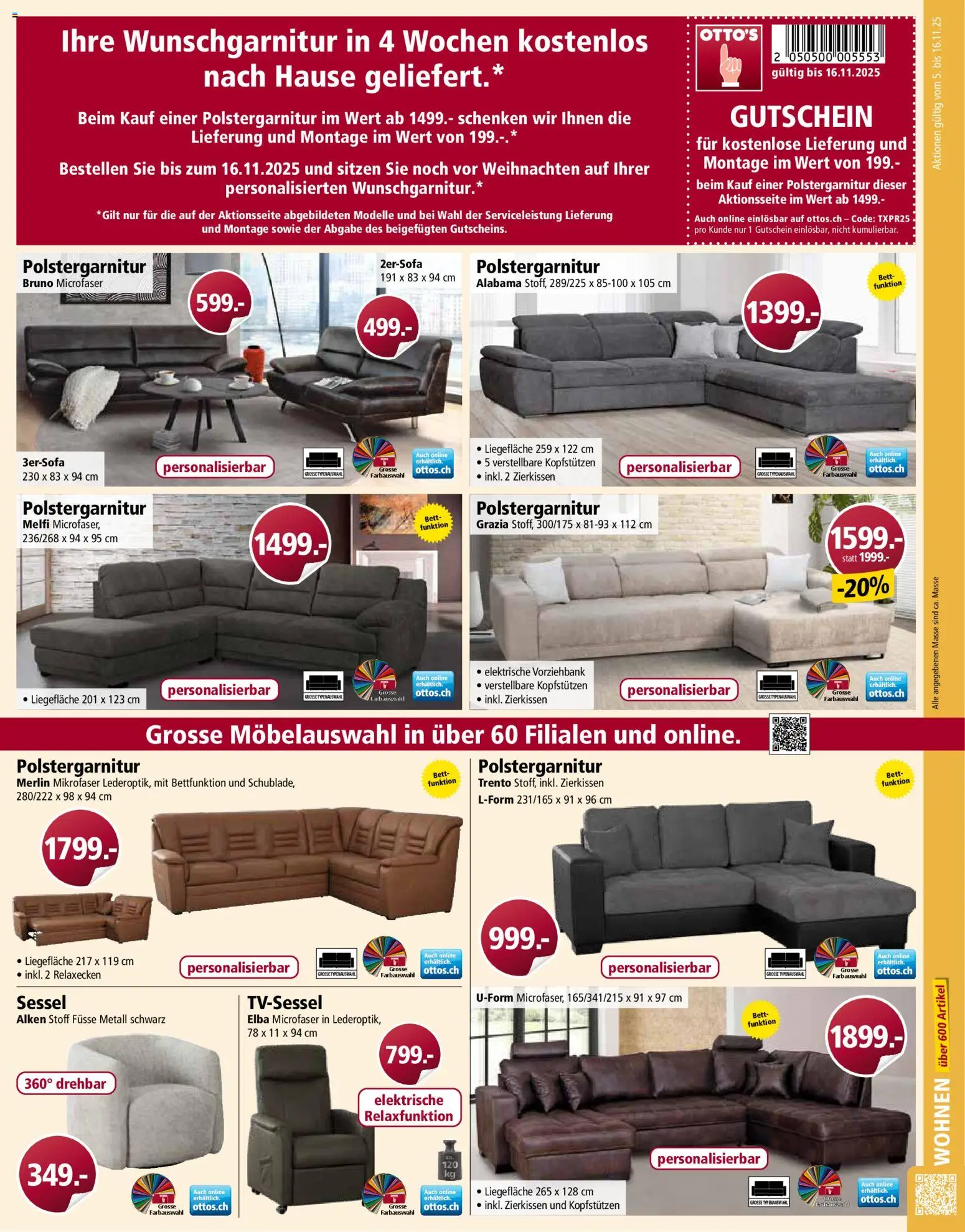 Otto's Aktionen – gültig ab 05.11.2025 | Seite: 5 | Produkte: Sessel, Bett