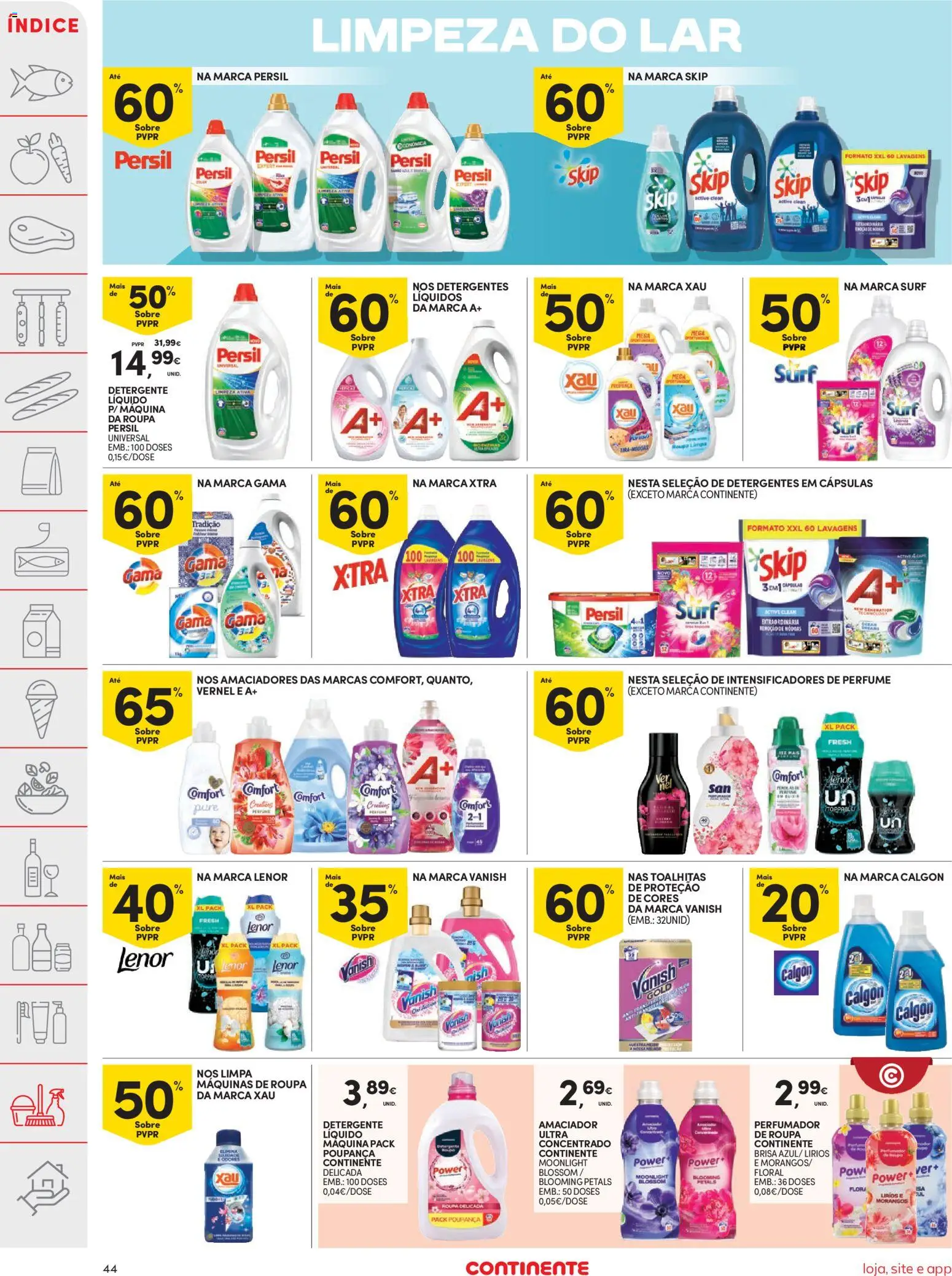Continente folheto │ válido de 17.03.2026 | Página: 44 | Produtos: Perfume, Detergente, Persil, Morangos