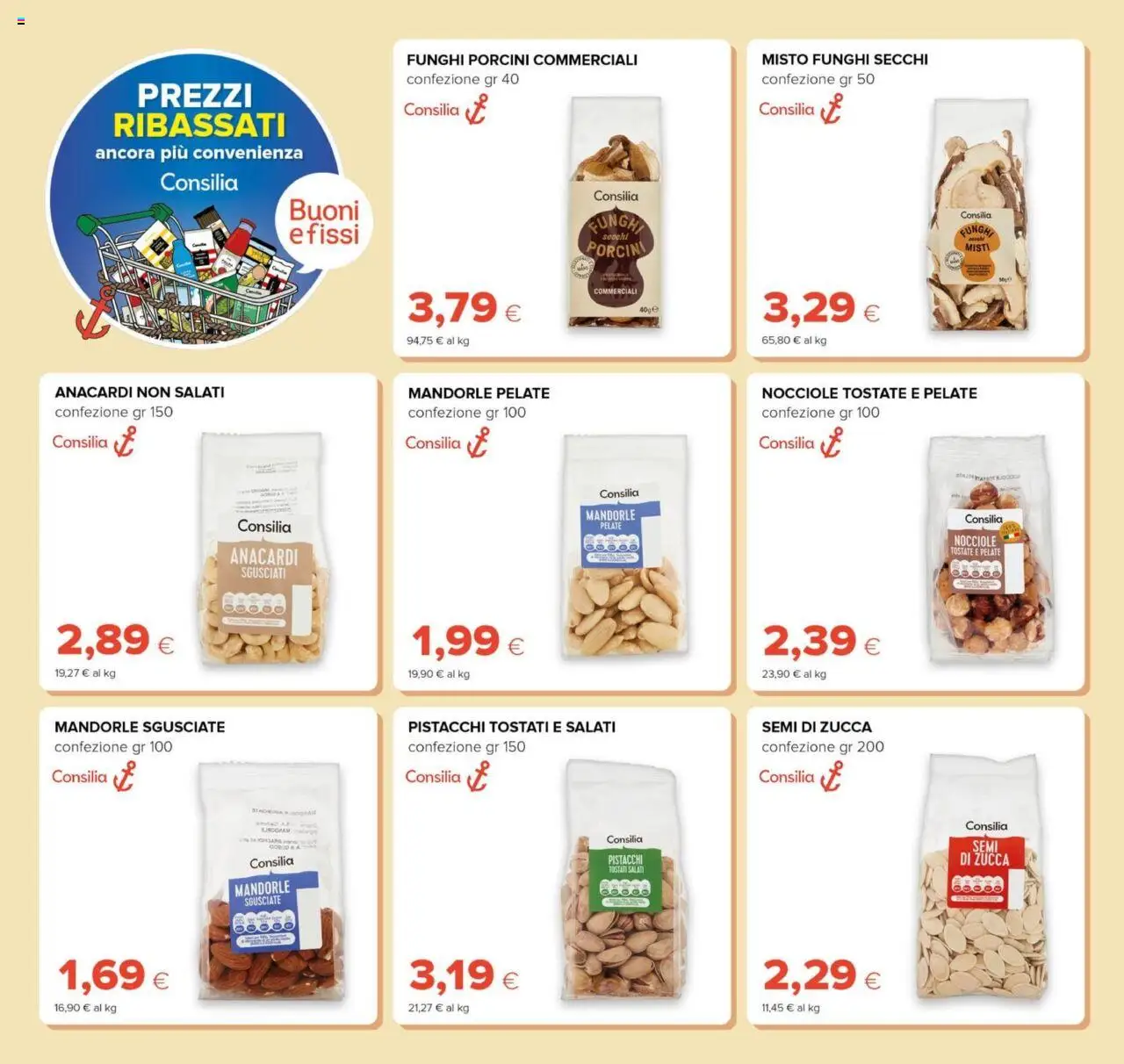 Volantino Tigre del 11.06.2025 | Pagina: 2 | Prodotti: Mandorle, Nocciole, Zucca, Pistacchi