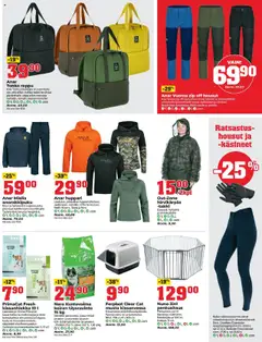  | Sivu: 7 | Tuotteet: Kissanhiekka, Takki, Reppu, Käsineet
