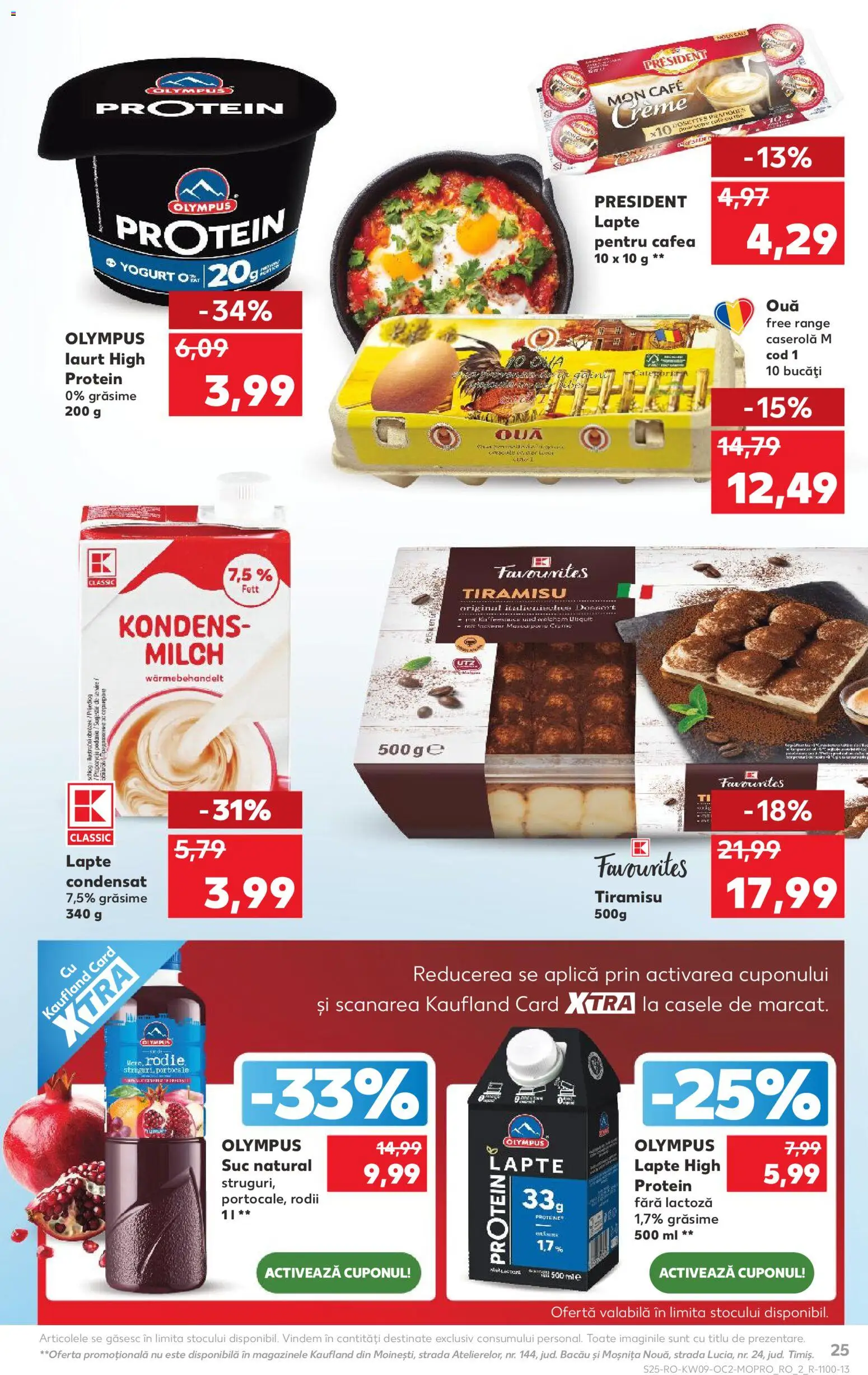 Noul catalog Kaufland – valabil de la 25.02.2026 | Pagină: 25 | Produse: Struguri, Ouă, Tiramisu, Suc