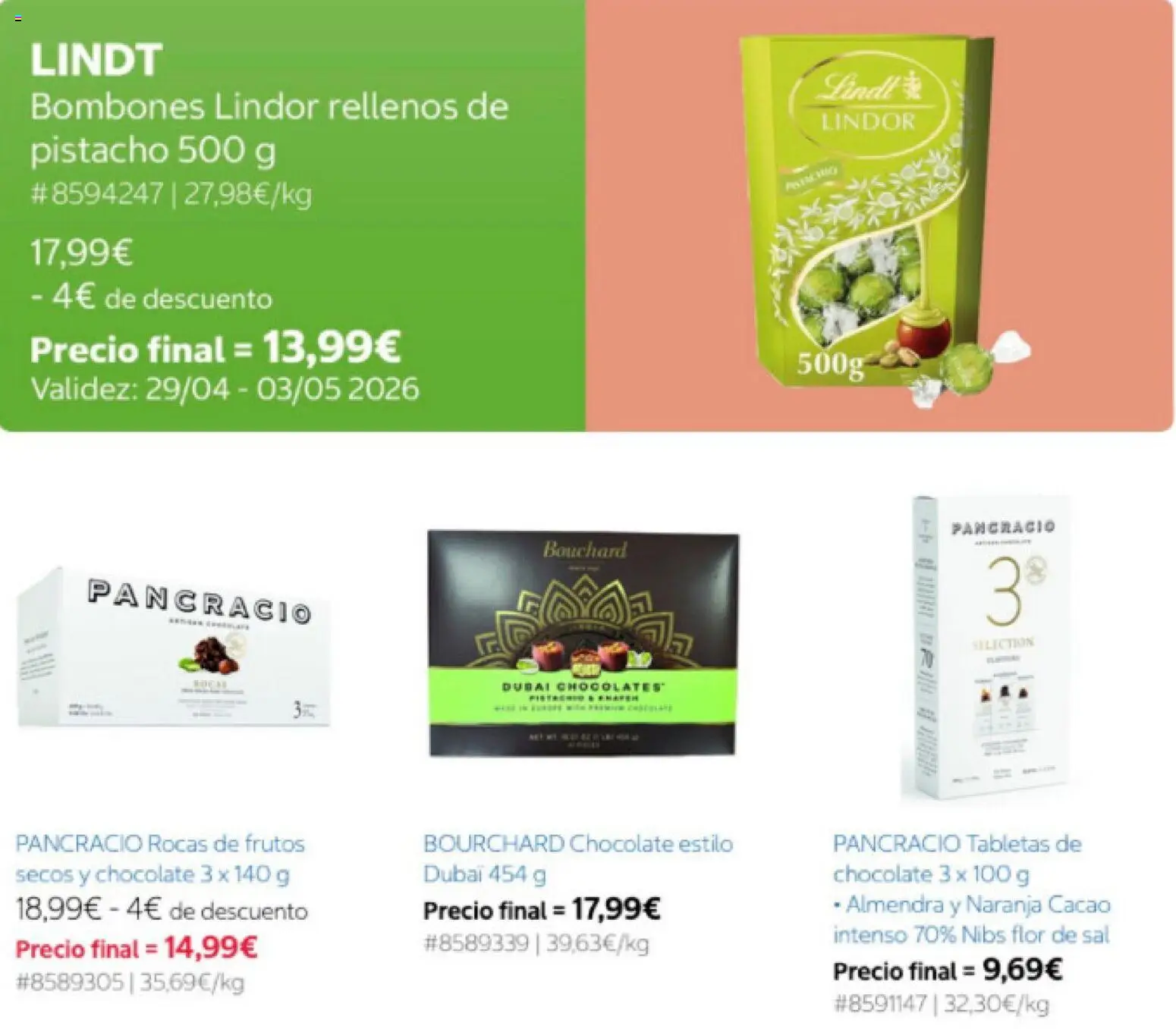 Costco catálogo │ válido desde el 24.04.2026 | Página: 13 | Productos: Chocolate, Κεραία, Φρυγανιές σικάλεως