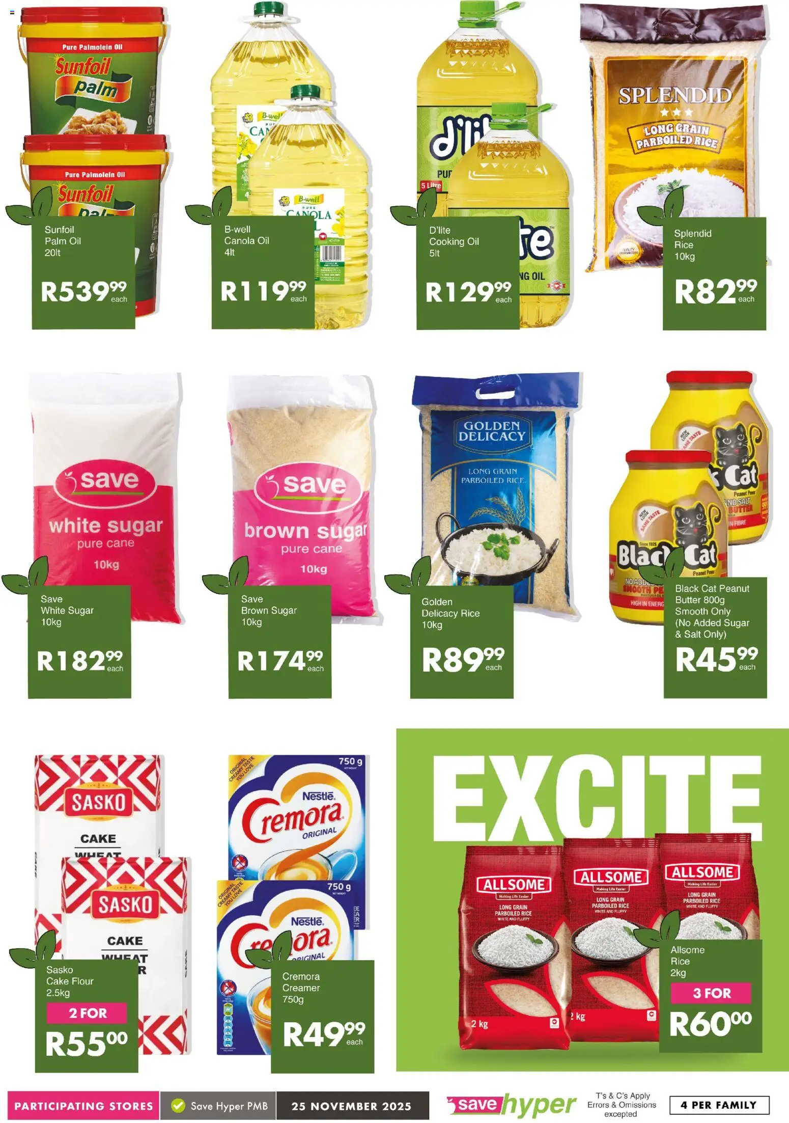 New Save catalogue – valid from 25.11.2025 | Page: 11 | Products: Flour, Oil, Salt, Sugar