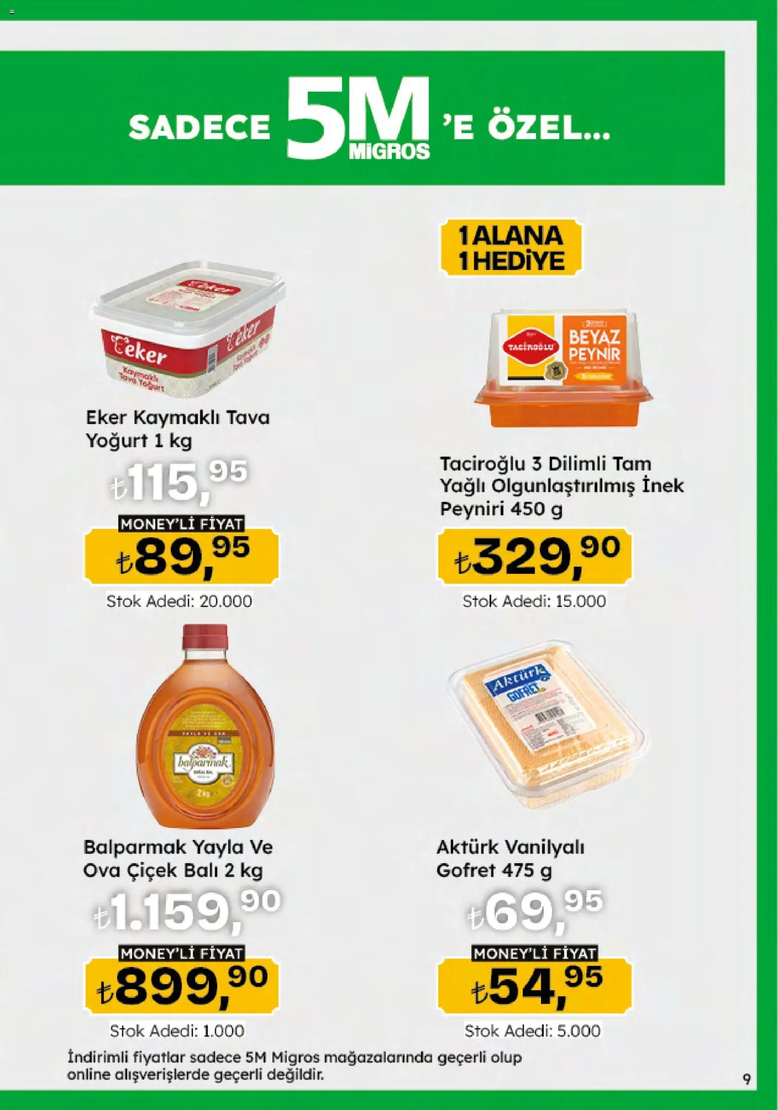 Migros Katalog - 5M Migroskop Dijital - 26.02.2026 tarihinden itibaren geçerlidir | Sayfa: 9 | Ürünler: Gofret, Peynir, Yoğurt